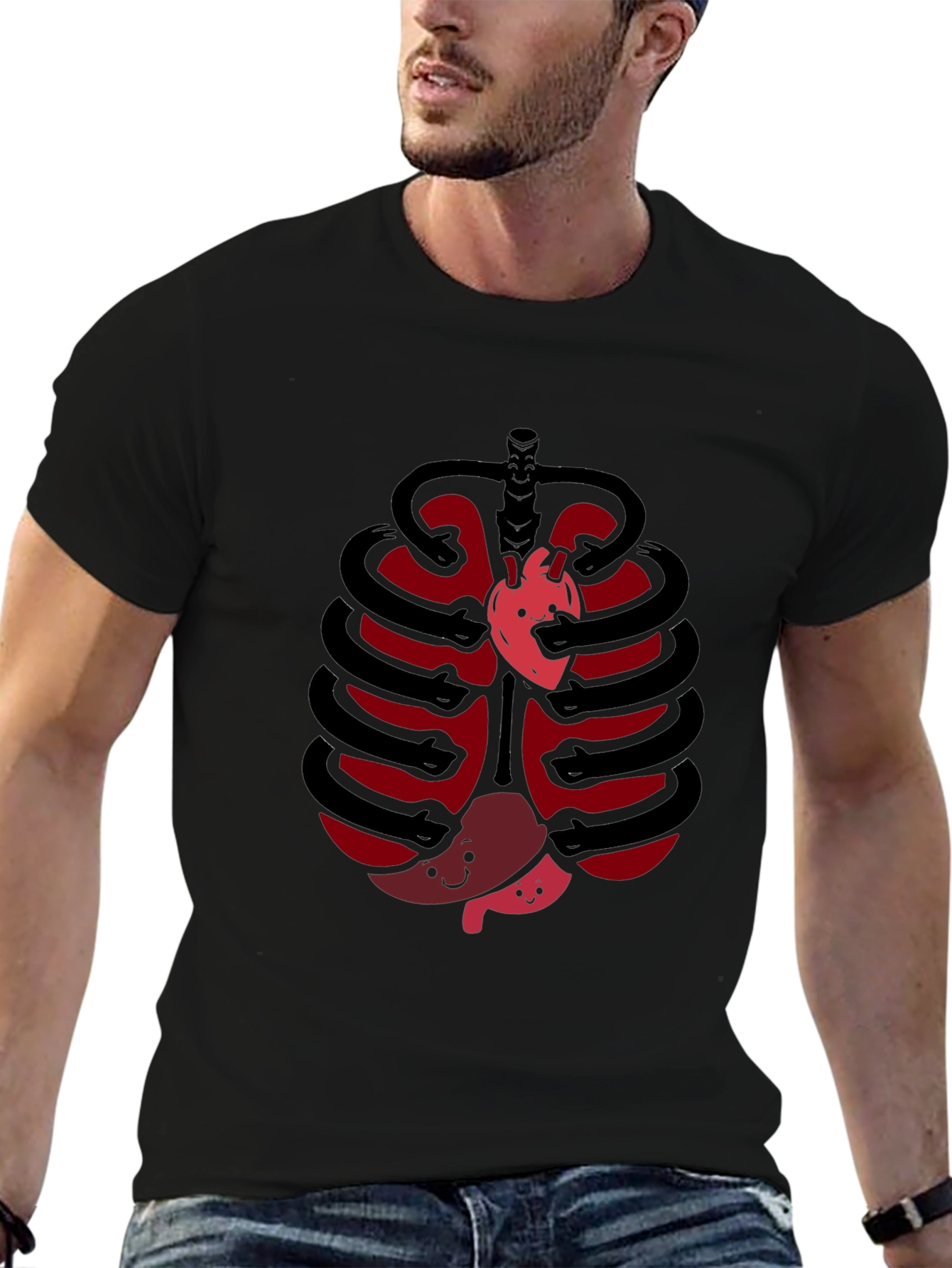 Funny Anatomy Rib Cage T-Shirt