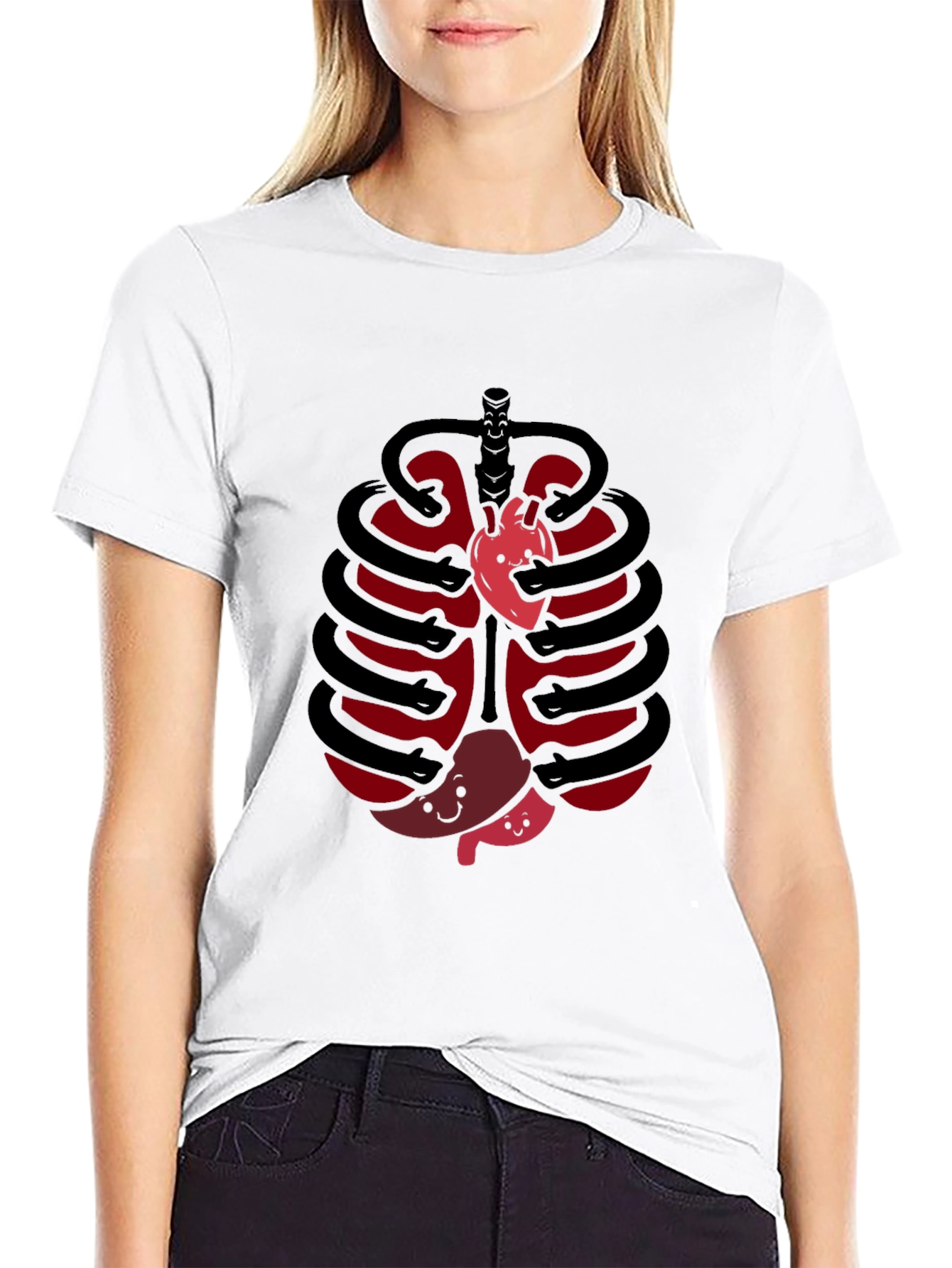 Funny Anatomy Rib Cage T-Shirt