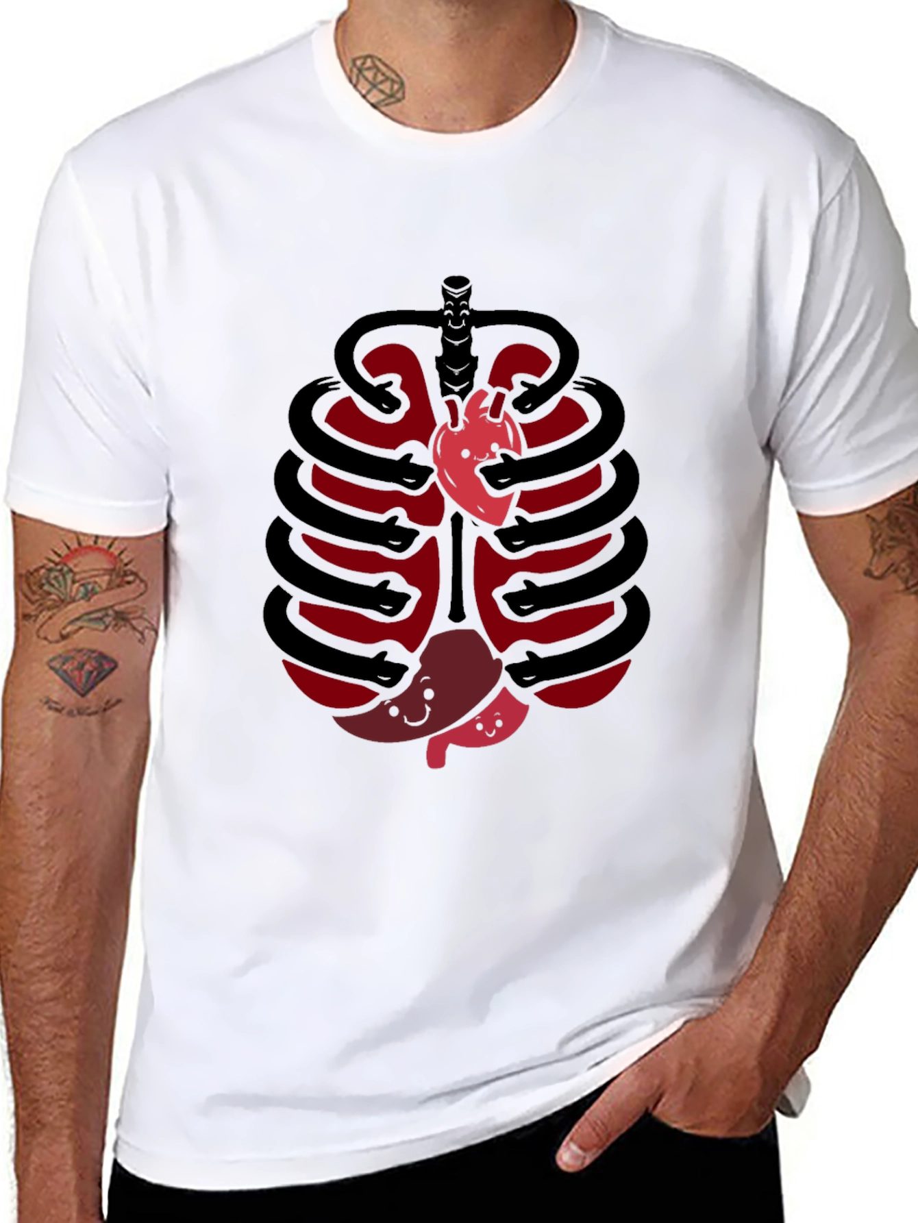 Funny Anatomy Rib Cage T-Shirt
