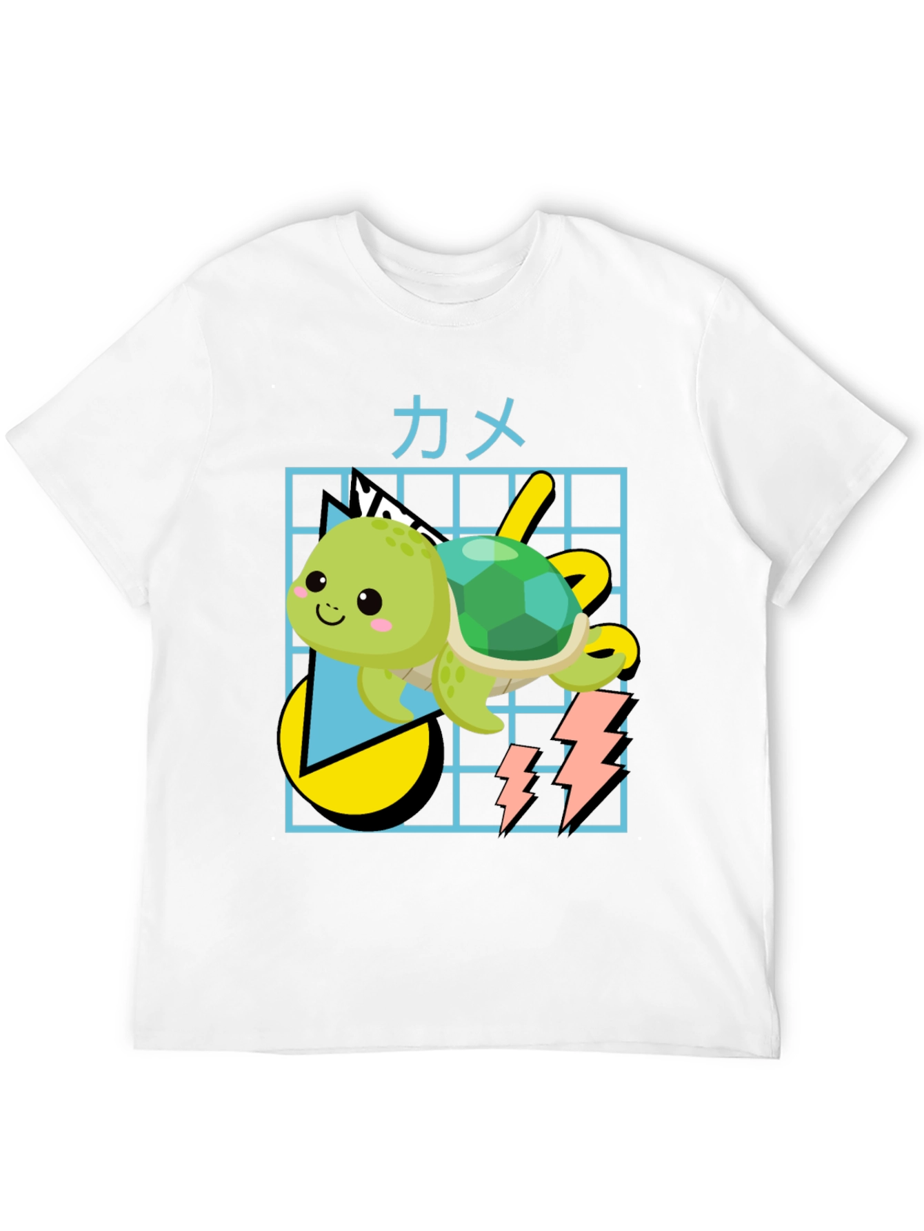 Kawaii Turtle Graphic Tee - Trendy Anime Style