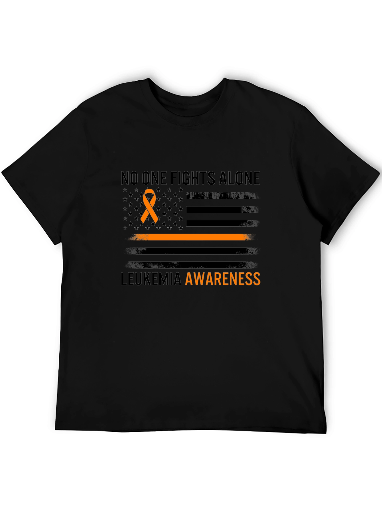 Leukemia Awareness T-Shirt - No One Fights Alone