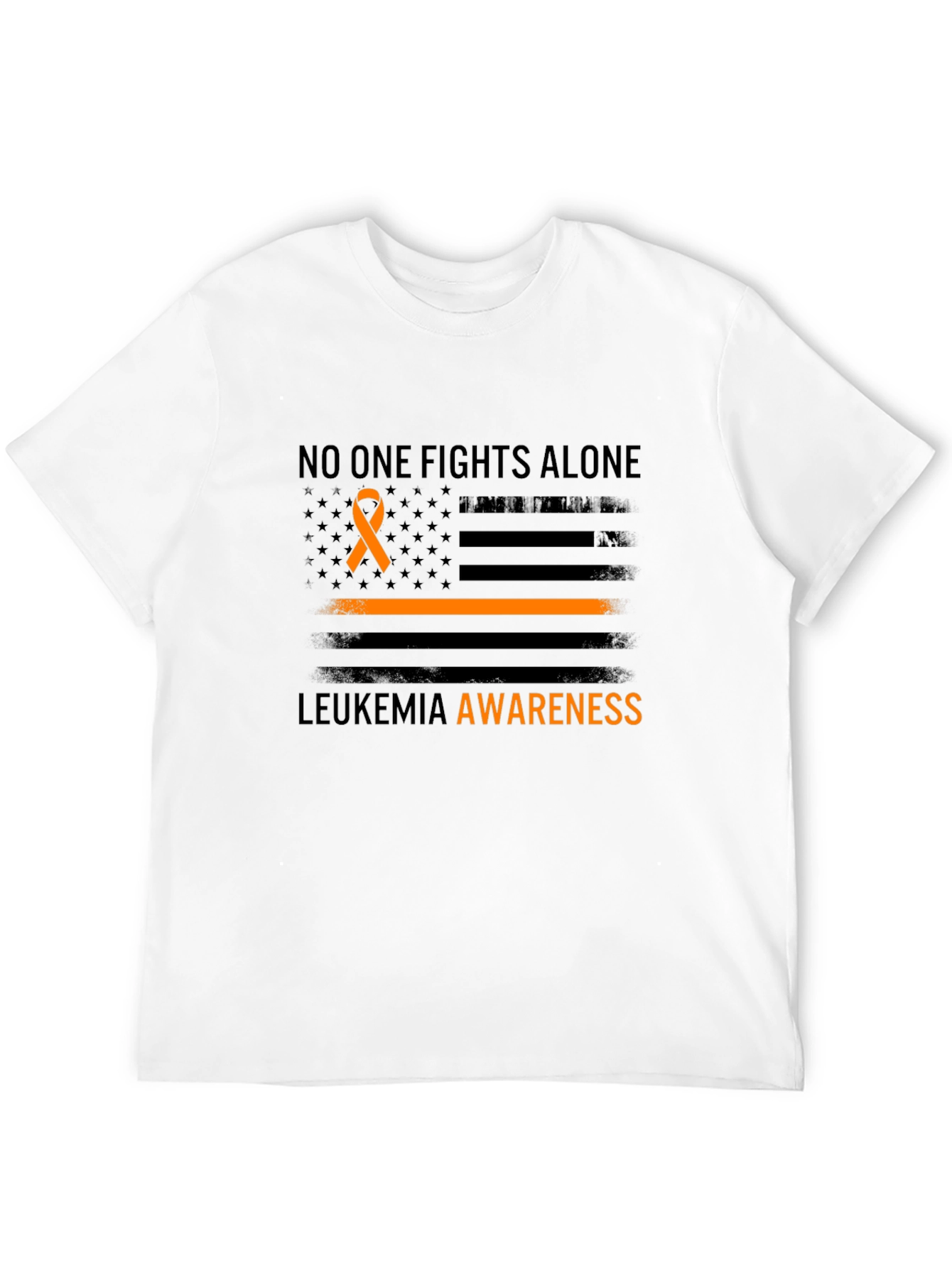 Leukemia Awareness T-Shirt - No One Fights Alone
