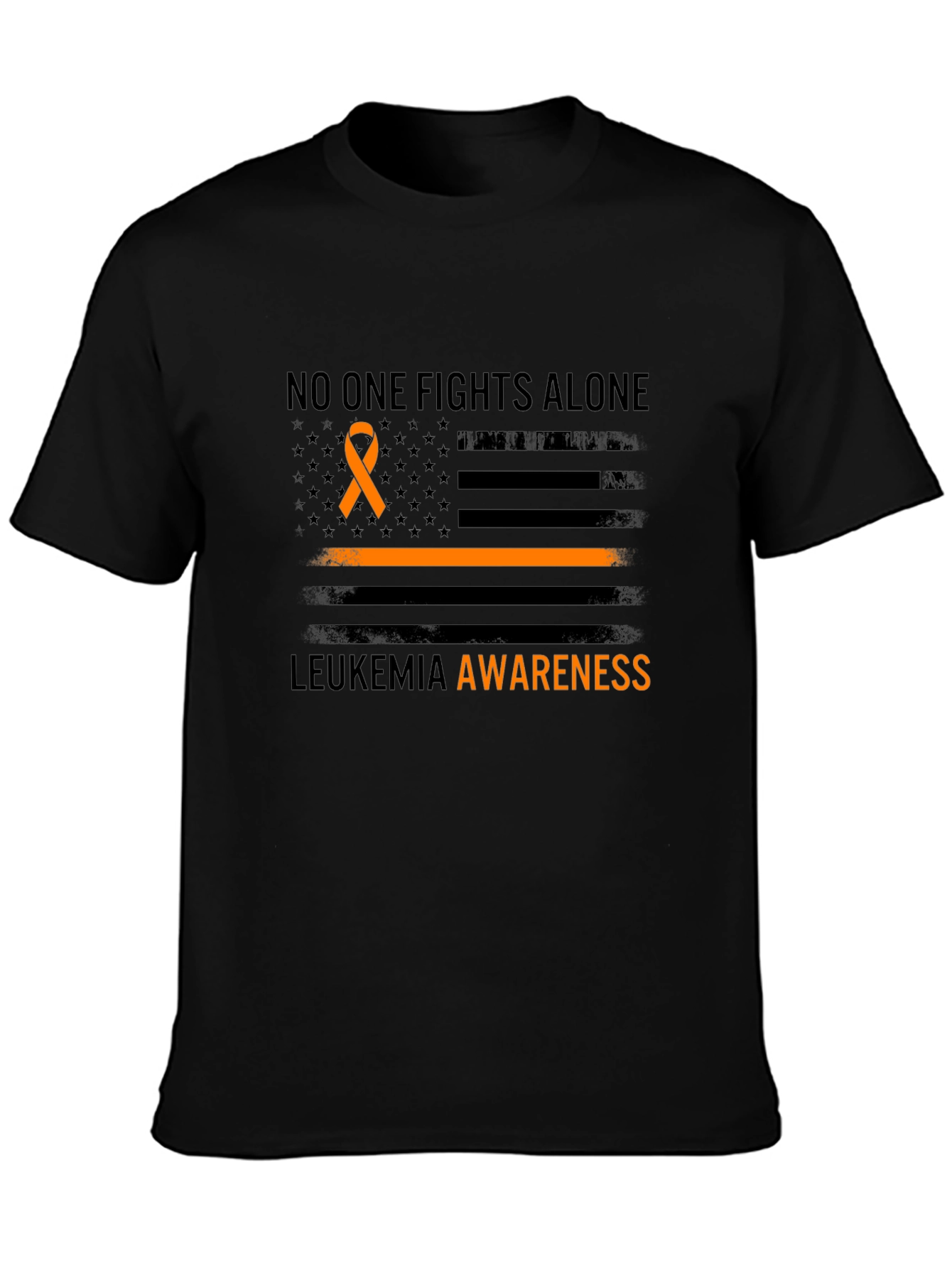 Leukemia Awareness T-Shirt - No One Fights Alone