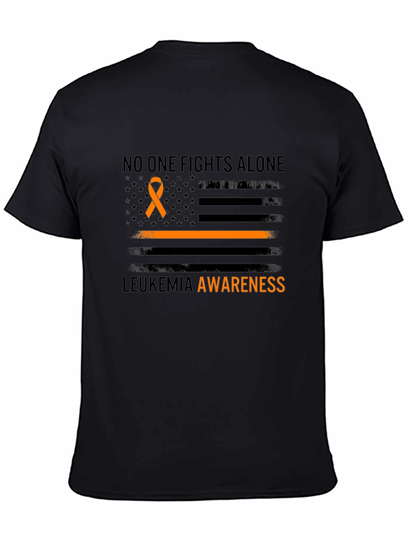 Leukemia Awareness T-Shirt - No One Fights Alone