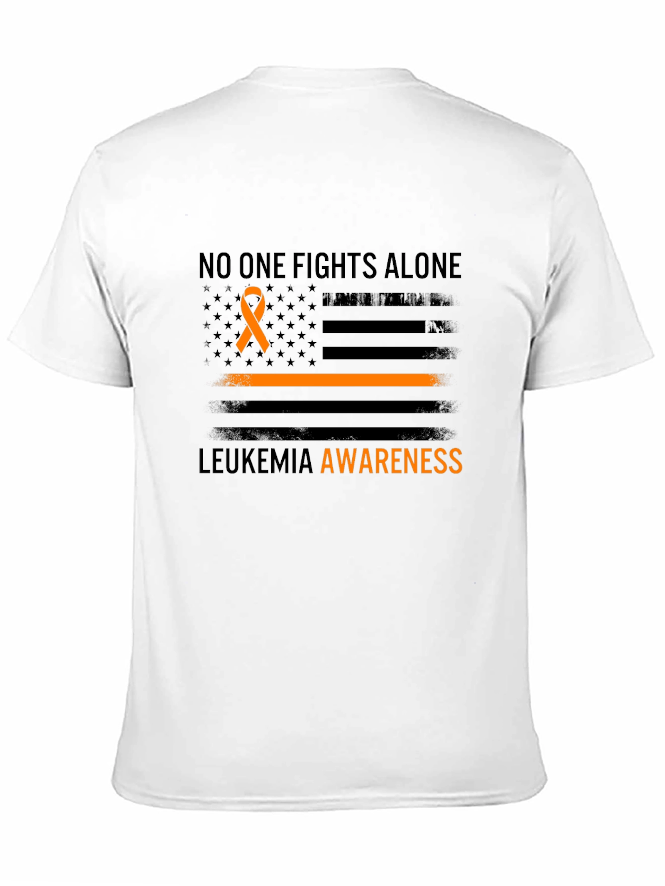 Leukemia Awareness T-Shirt - No One Fights Alone