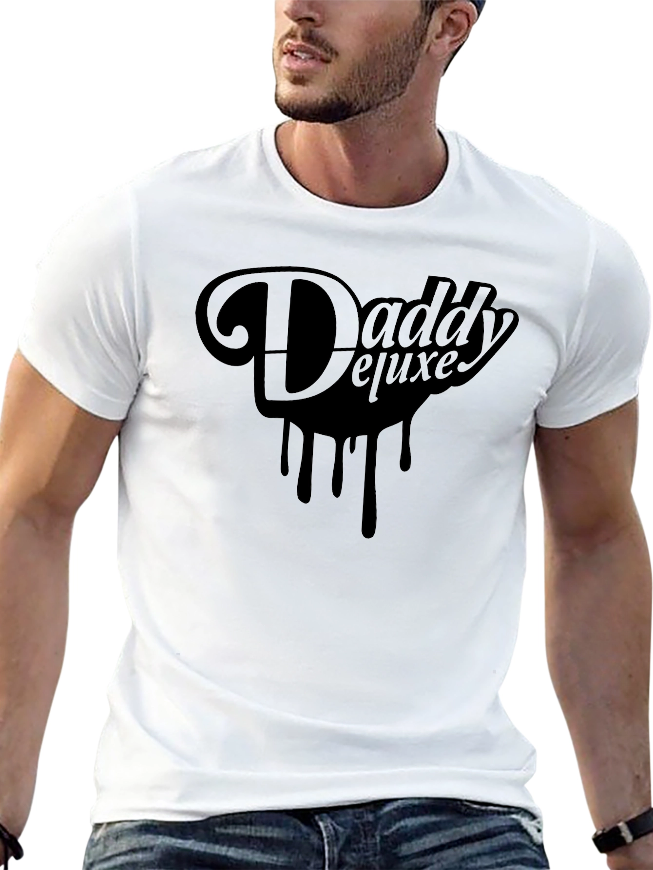 Daddy Deluxe Black Graphic Tee - Stylish & Edgy