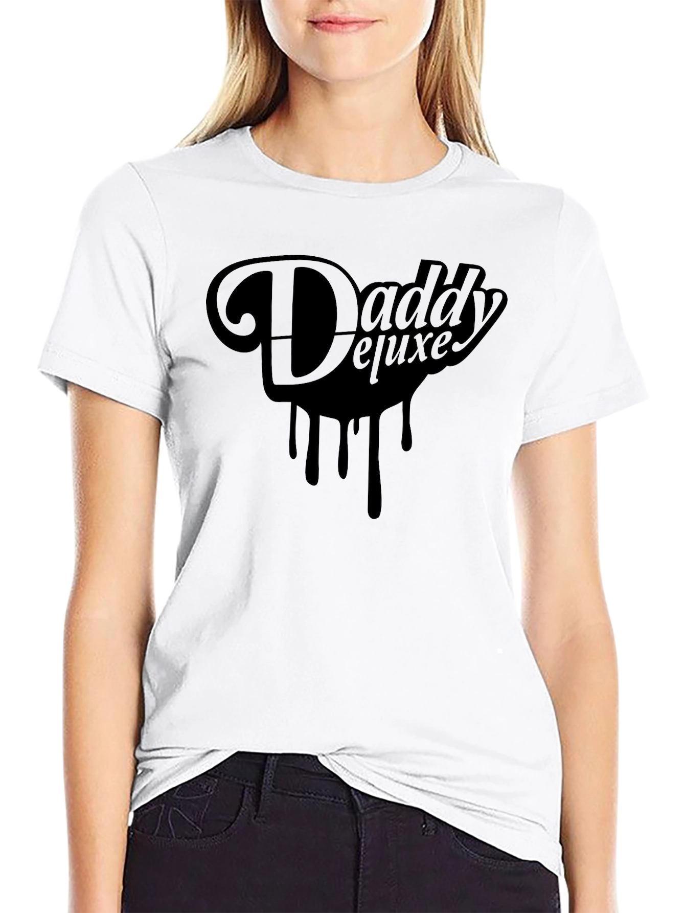 Daddy Deluxe Black Graphic Tee - Stylish & Edgy