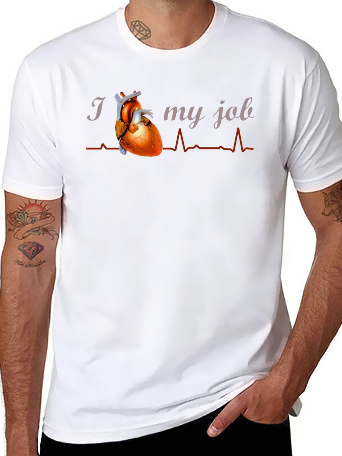 I Heart My Job Graphic Tee