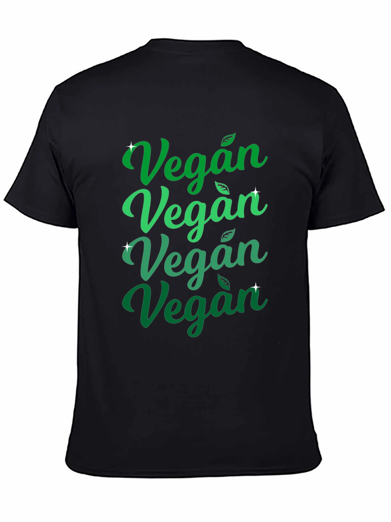 Vegan Graphic Tee - Green & Black