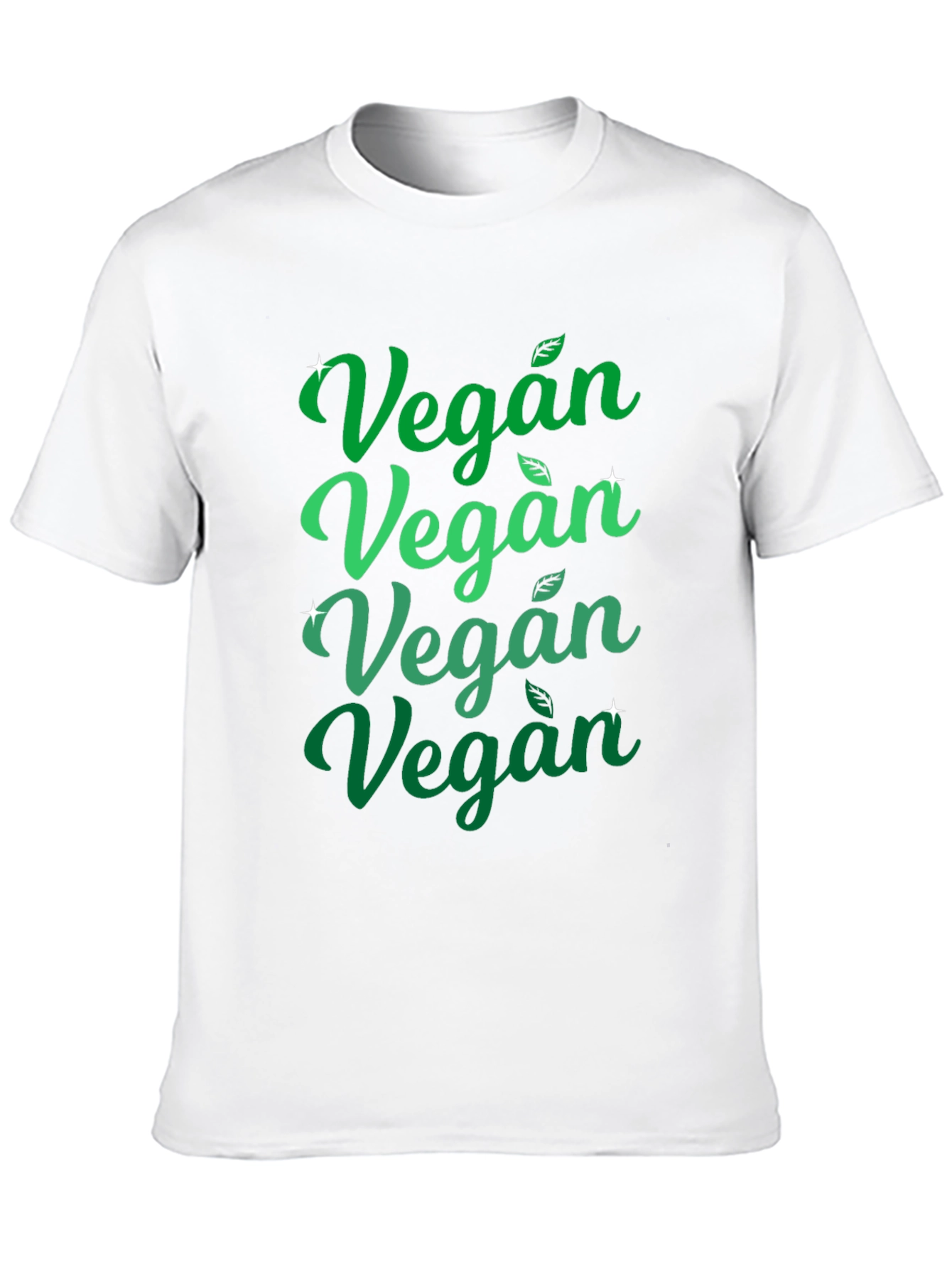 Vegan Graphic Tee - Green & Black