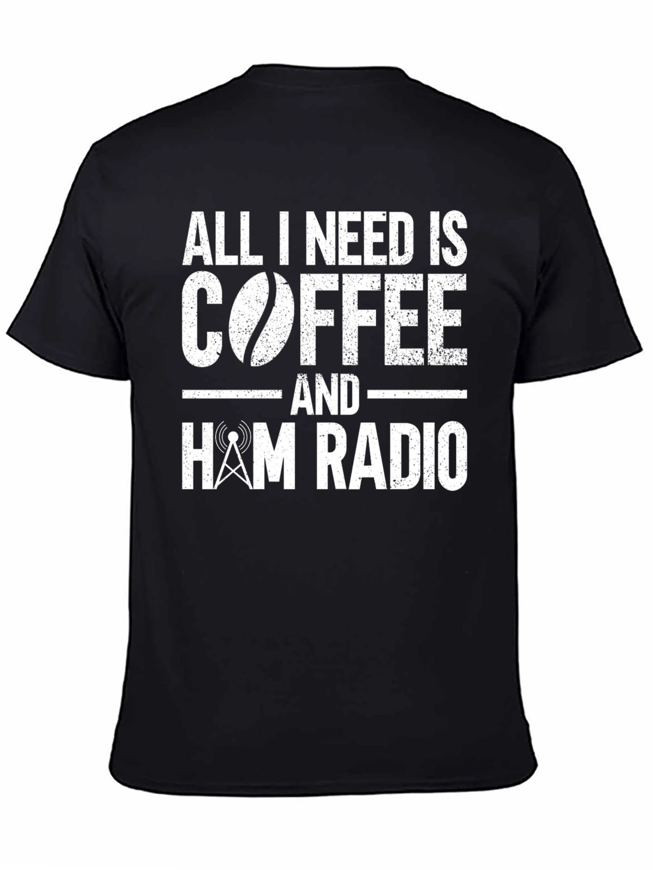 Coffee and Ham Radio T-Shirt - Hobbyist Apparel