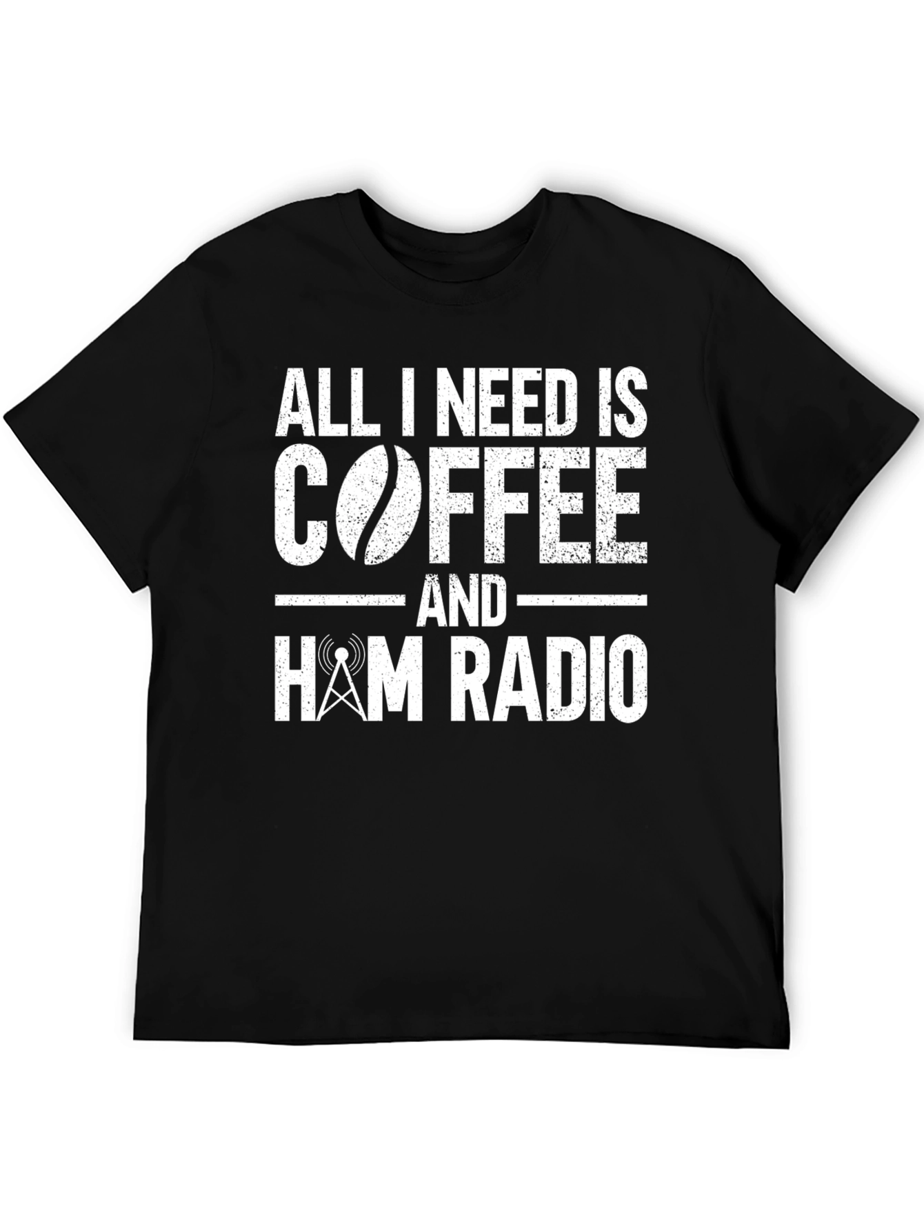 Coffee and Ham Radio T-Shirt - Hobbyist Apparel