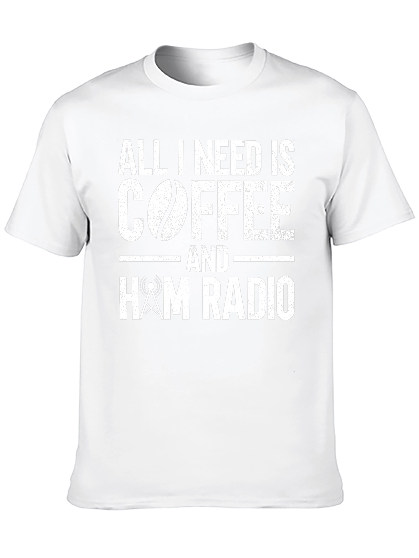 Coffee and Ham Radio T-Shirt - Hobbyist Apparel