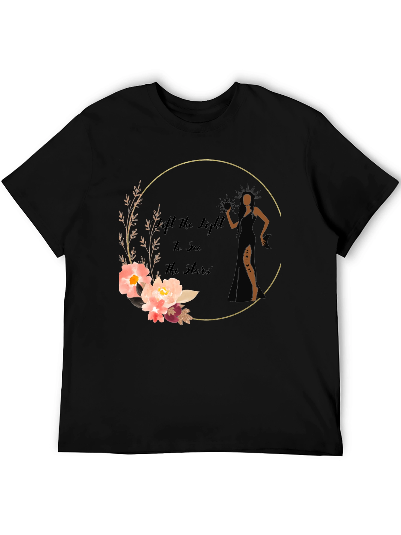 Elegant Floral Graphic Print T-Shirt
