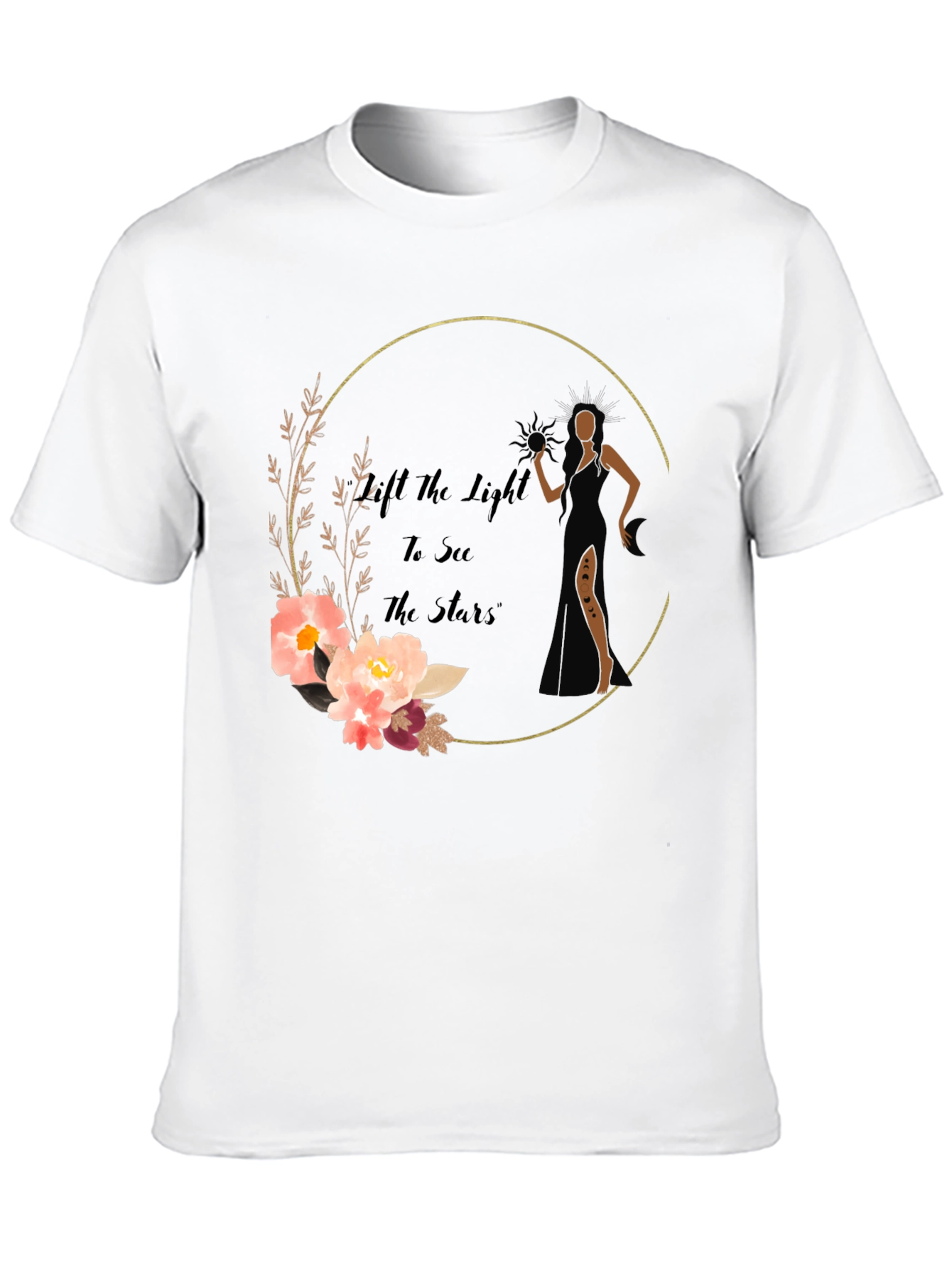 Elegant Floral Graphic Print T-Shirt
