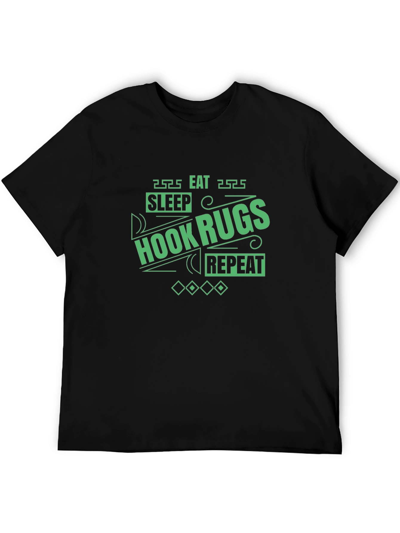 Hook Rugs T-Shirt - Sleep Eat Repeat