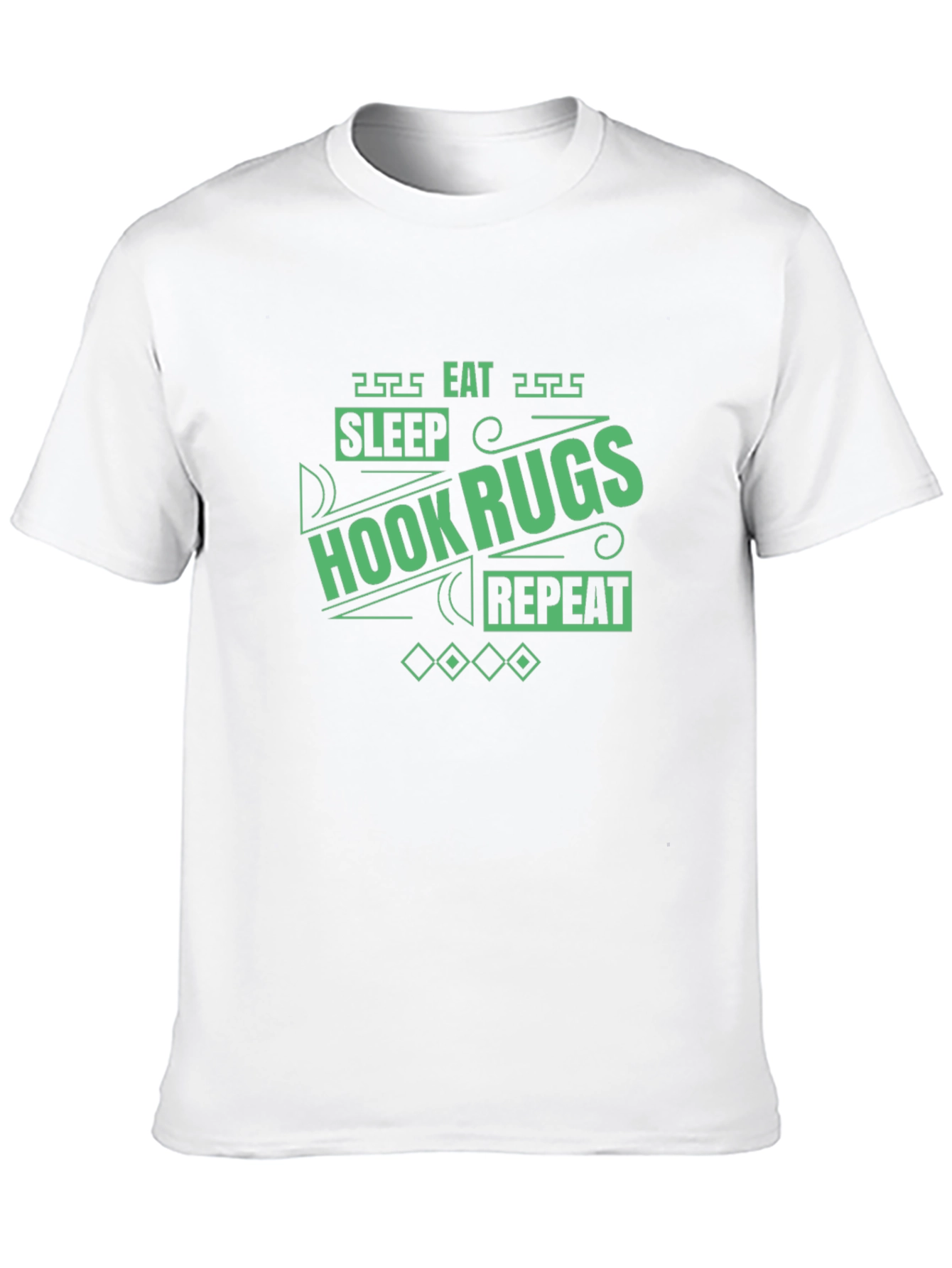 Hook Rugs T-Shirt - Sleep Eat Repeat