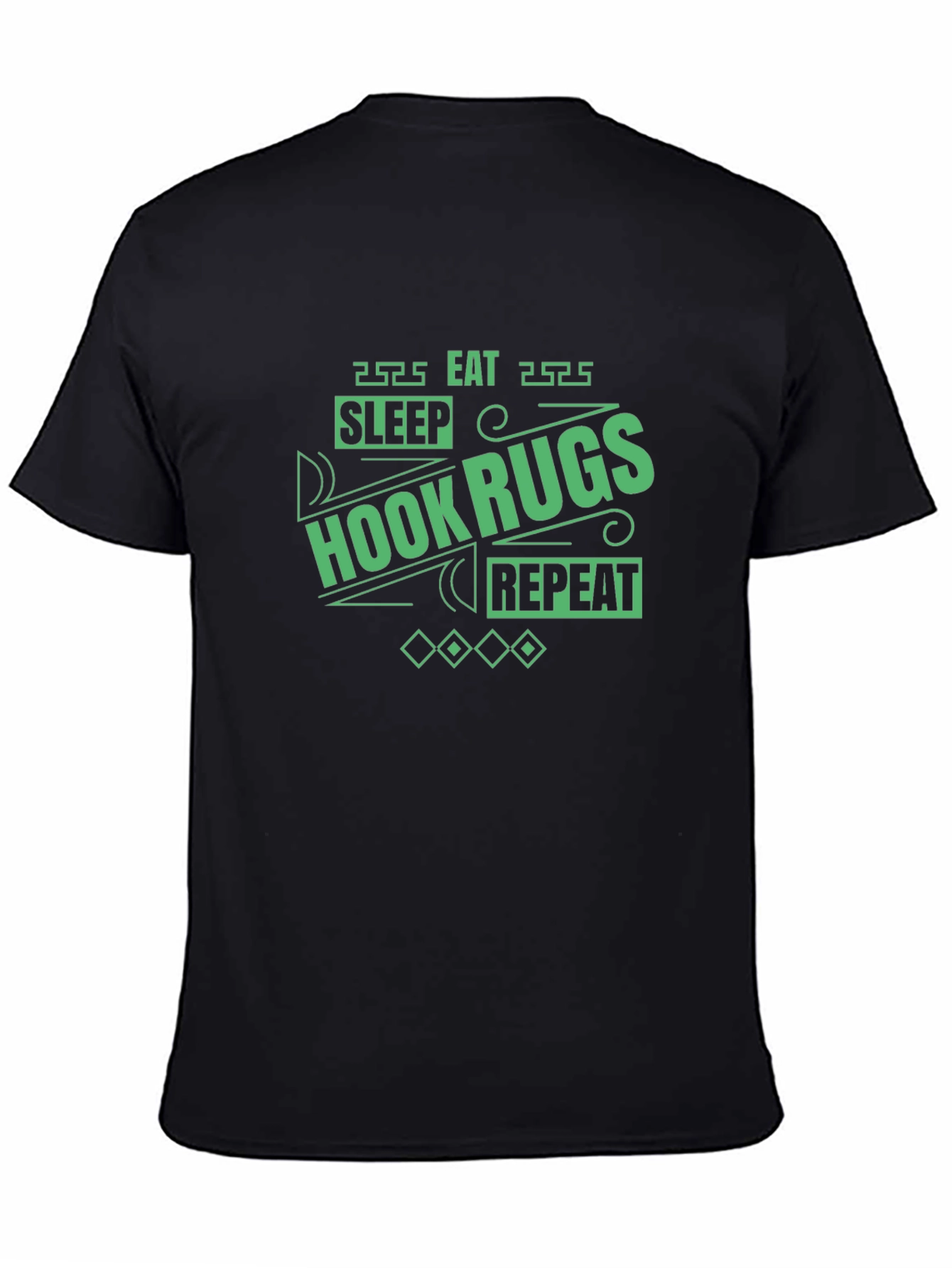 Hook Rugs T-Shirt - Sleep Eat Repeat