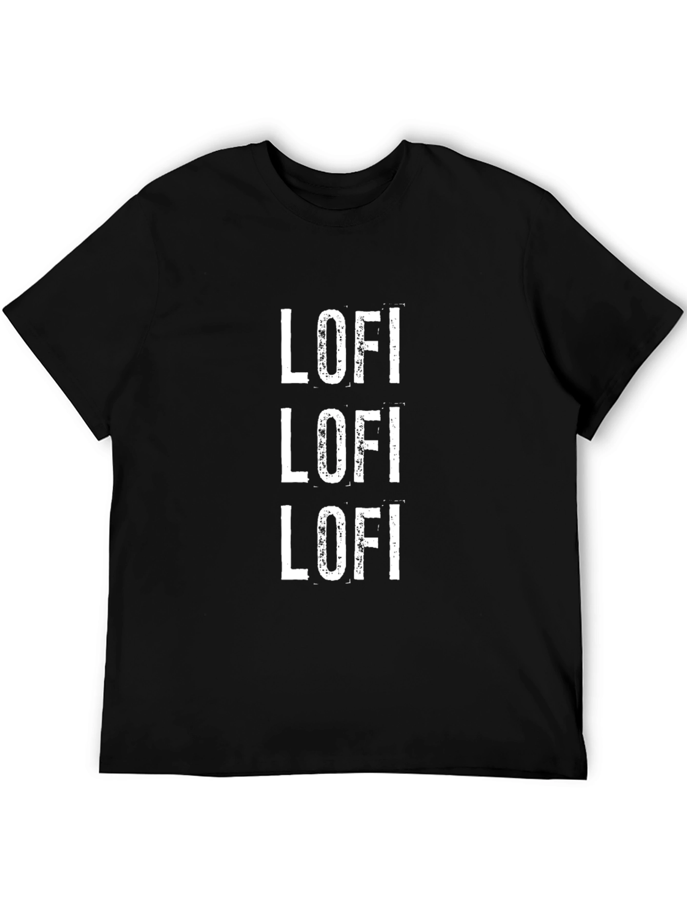 Lo-fi Graphic Tee - Stylish Black T-Shirt
