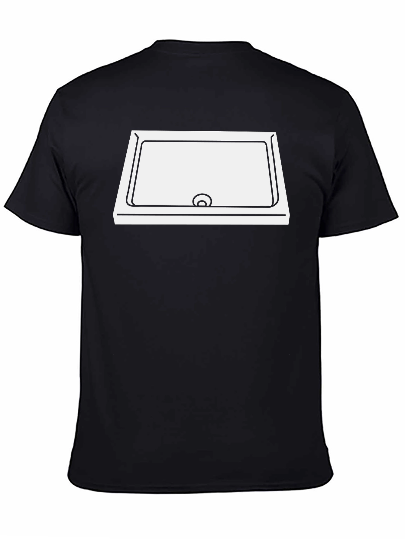 Unique Sink Graphic Tee - Black Cotton T-Shirt