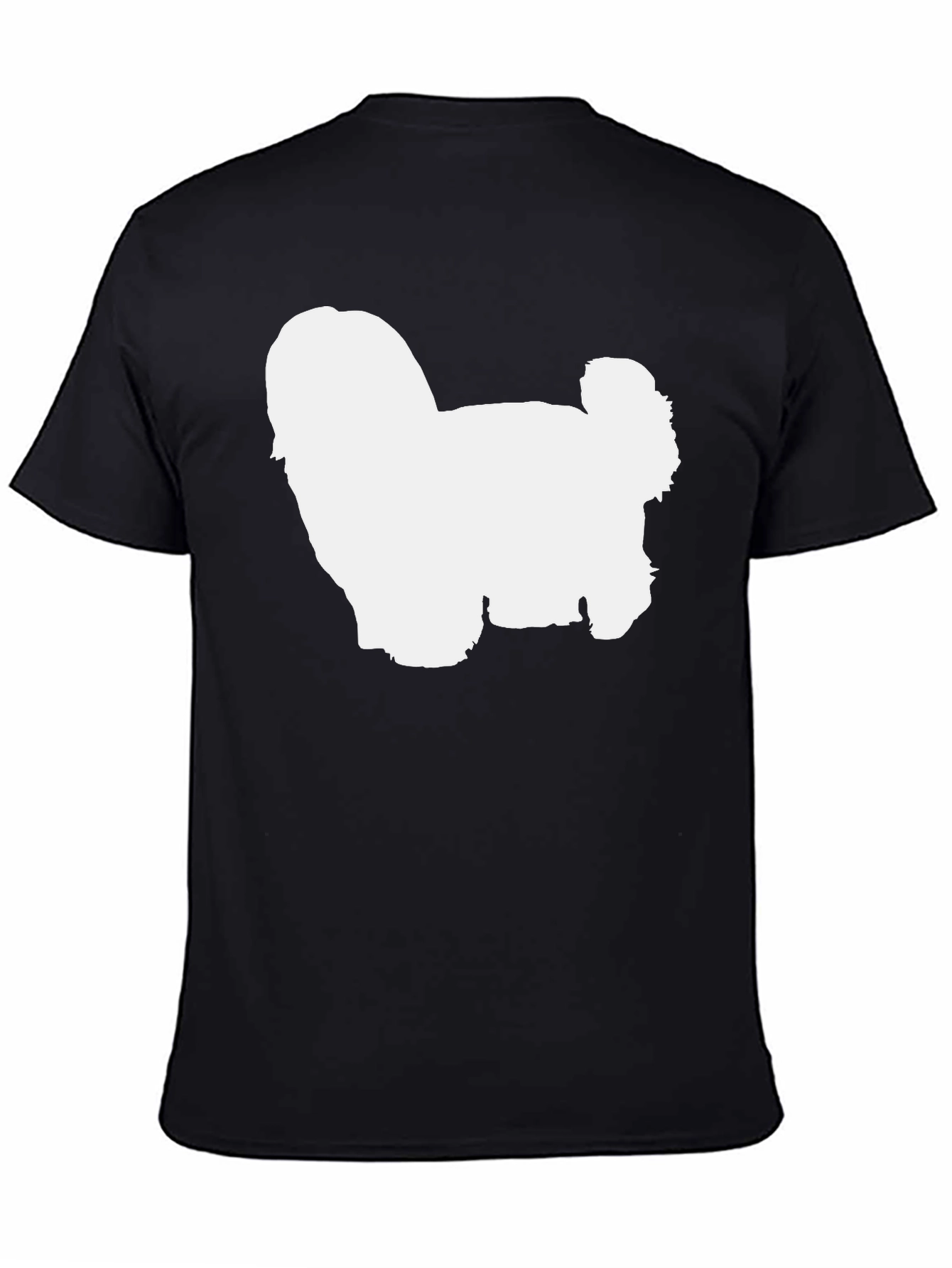 Dog Silhouette Graphic Tee - Soft Cotton Blend