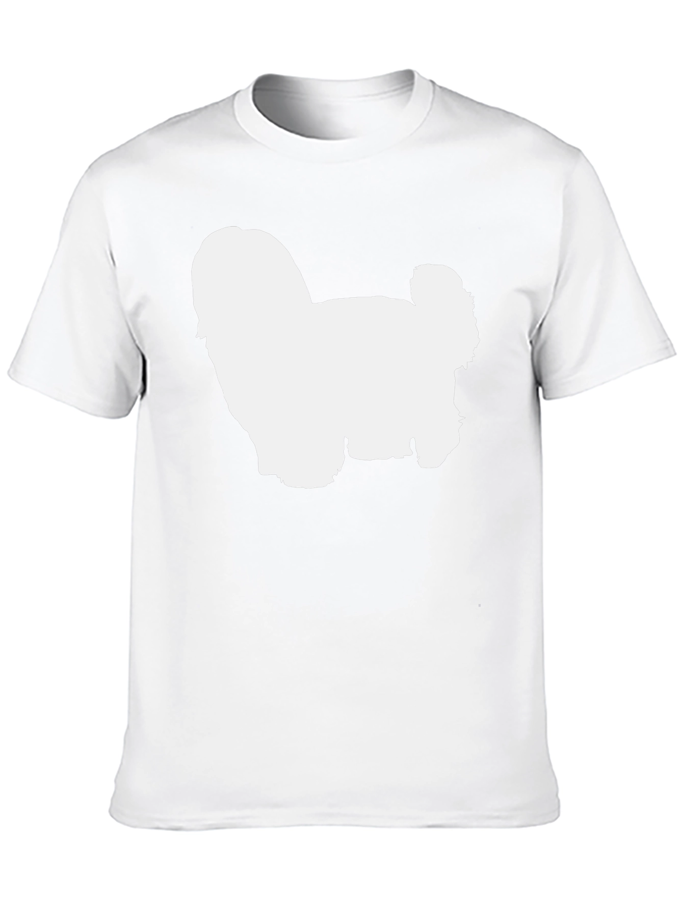 Dog Silhouette Graphic Tee - Soft Cotton Blend