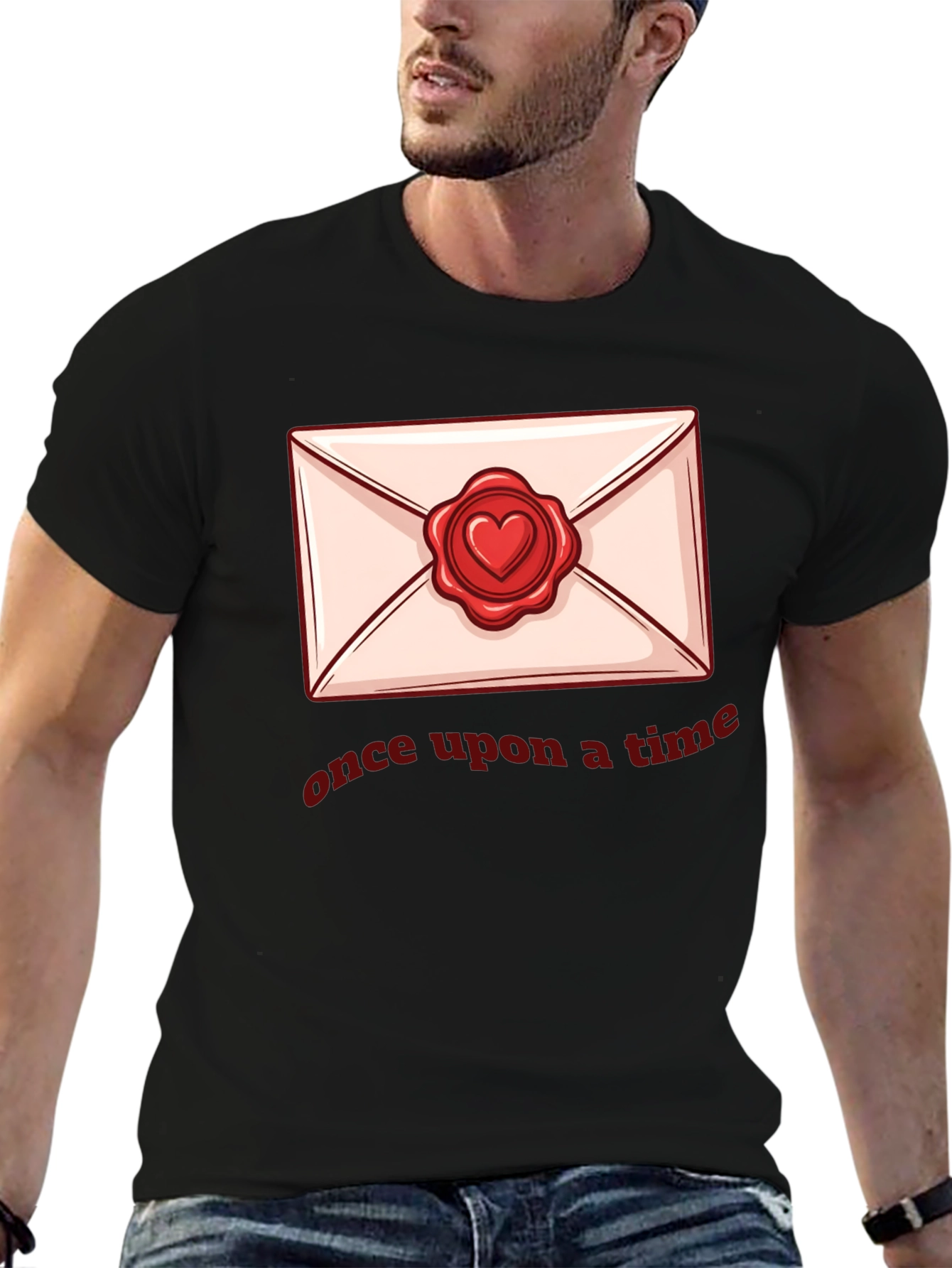 Once Upon A Time Envelope Heart Seal T-Shirt