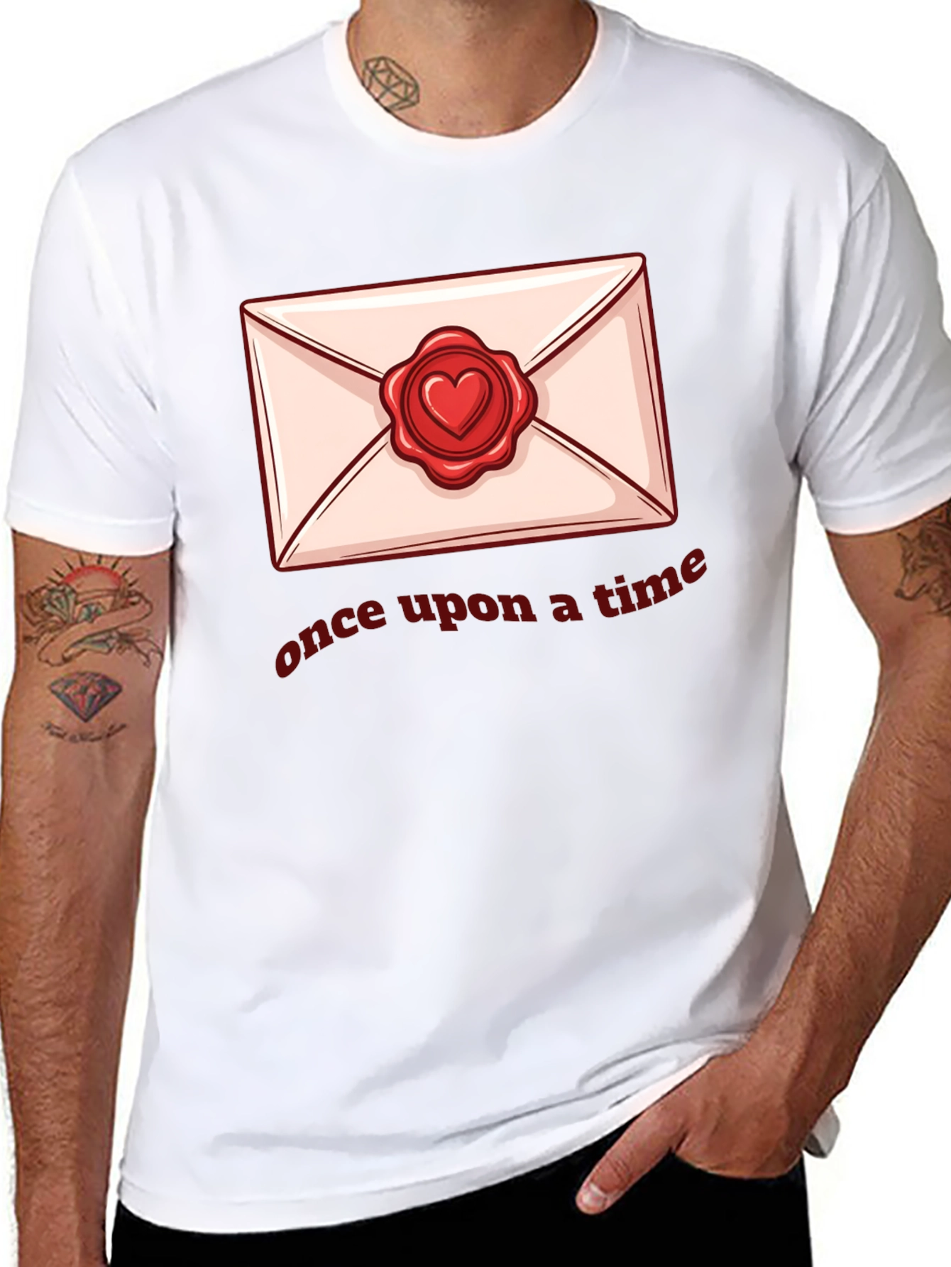 Once Upon A Time Envelope Heart Seal T-Shirt
