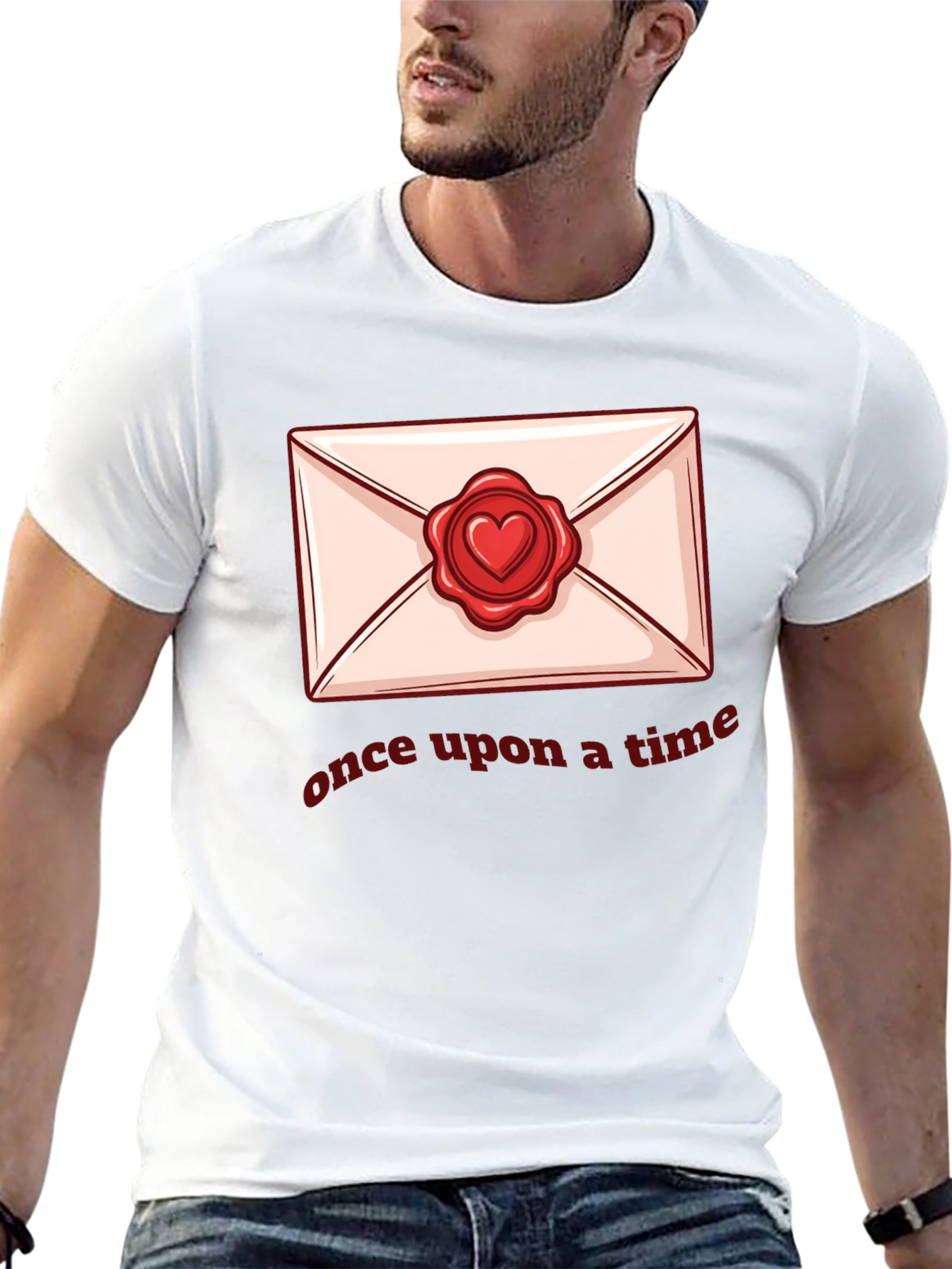 Once Upon A Time Envelope Heart Seal T-Shirt