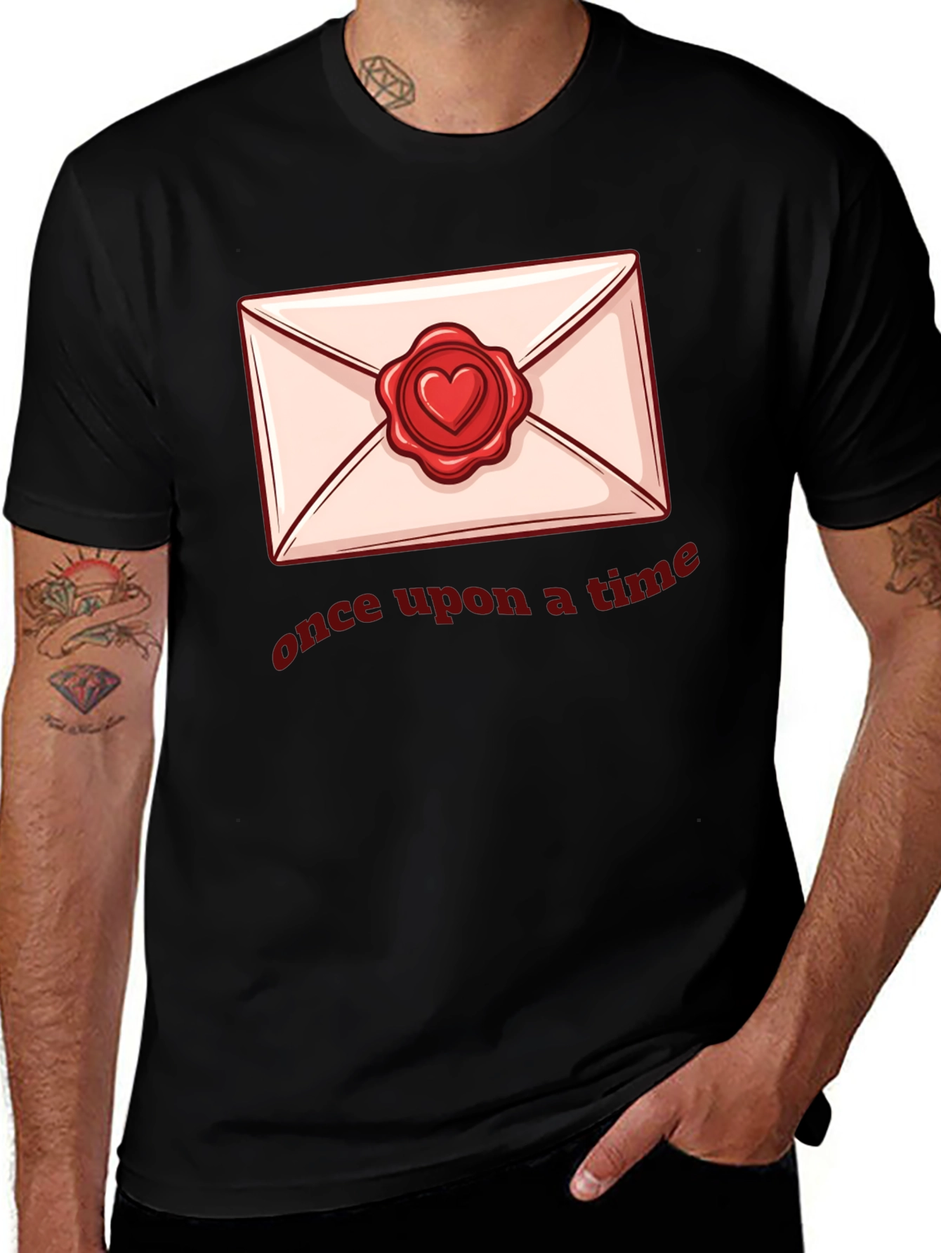 Once Upon A Time Envelope Heart Seal T-Shirt