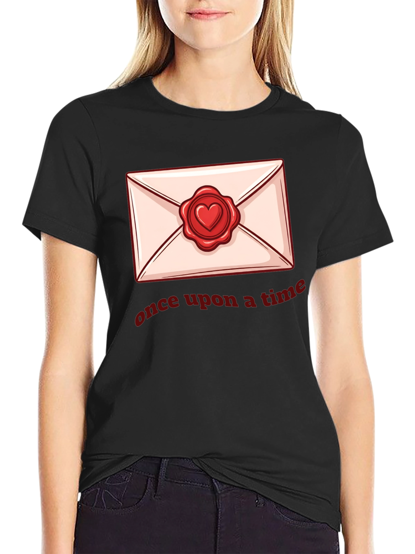 Once Upon A Time Envelope Heart Seal T-Shirt