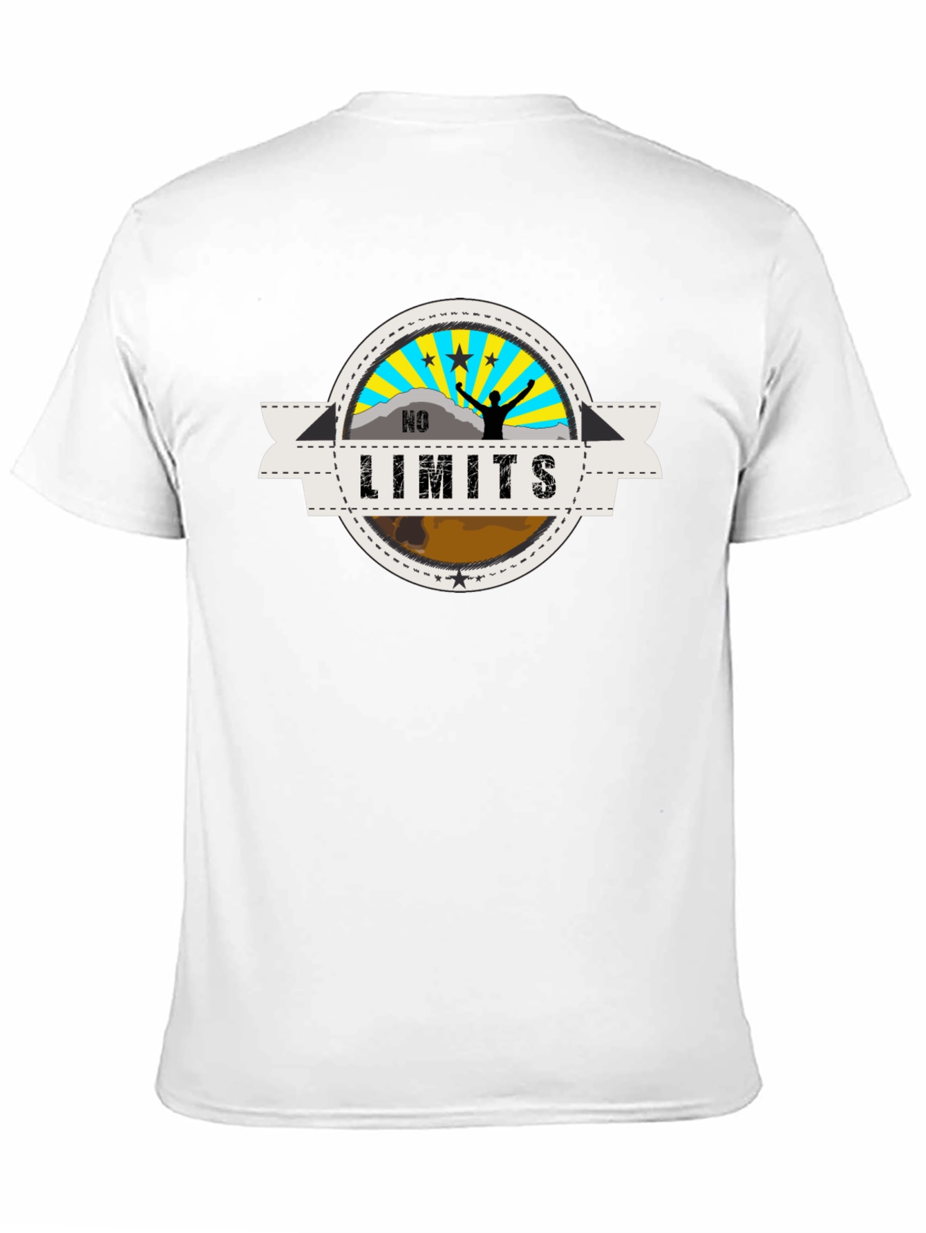 No Limits Black Graphic Tee