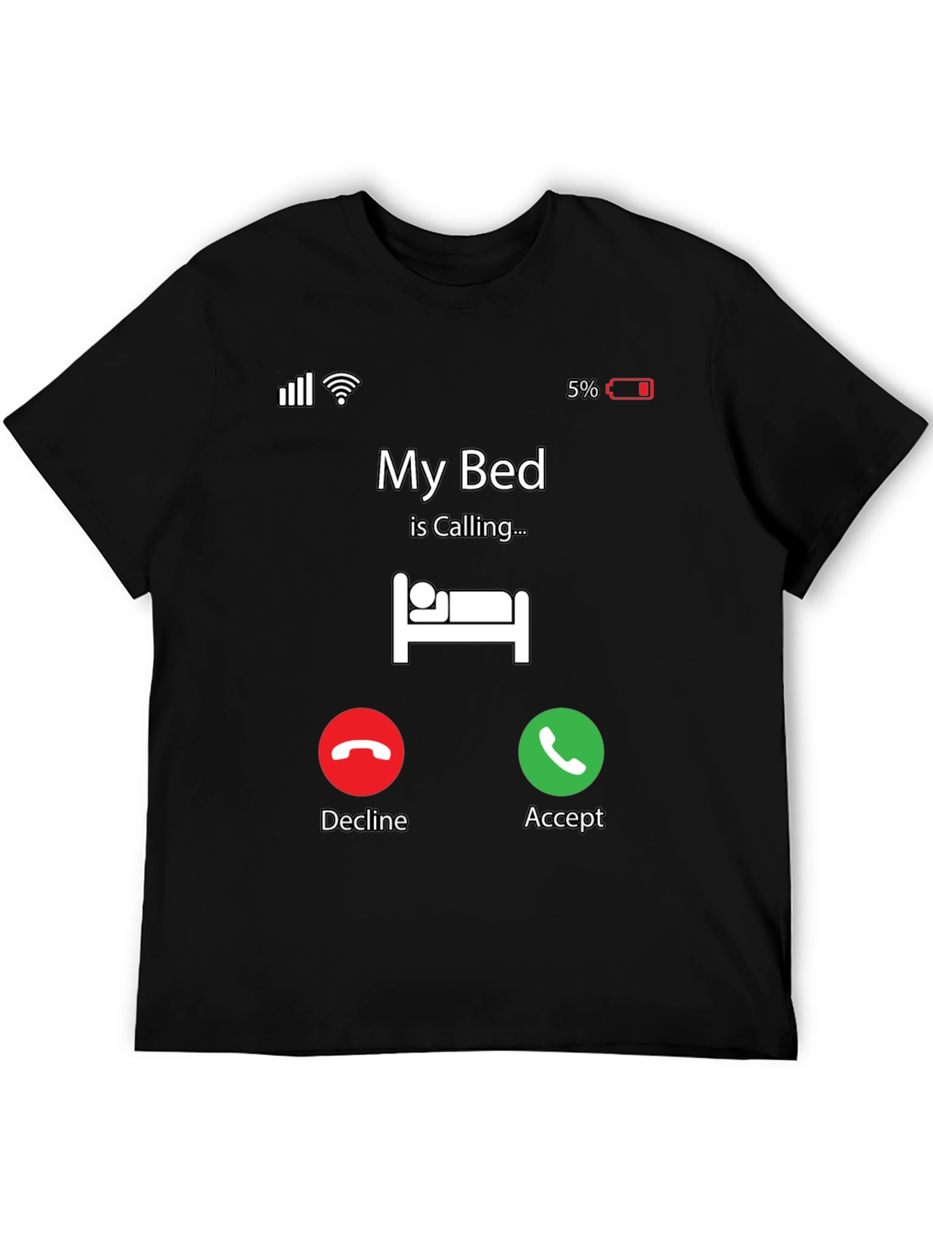 My Bed Is Calling T-Shirt - Funny Graphic Tee