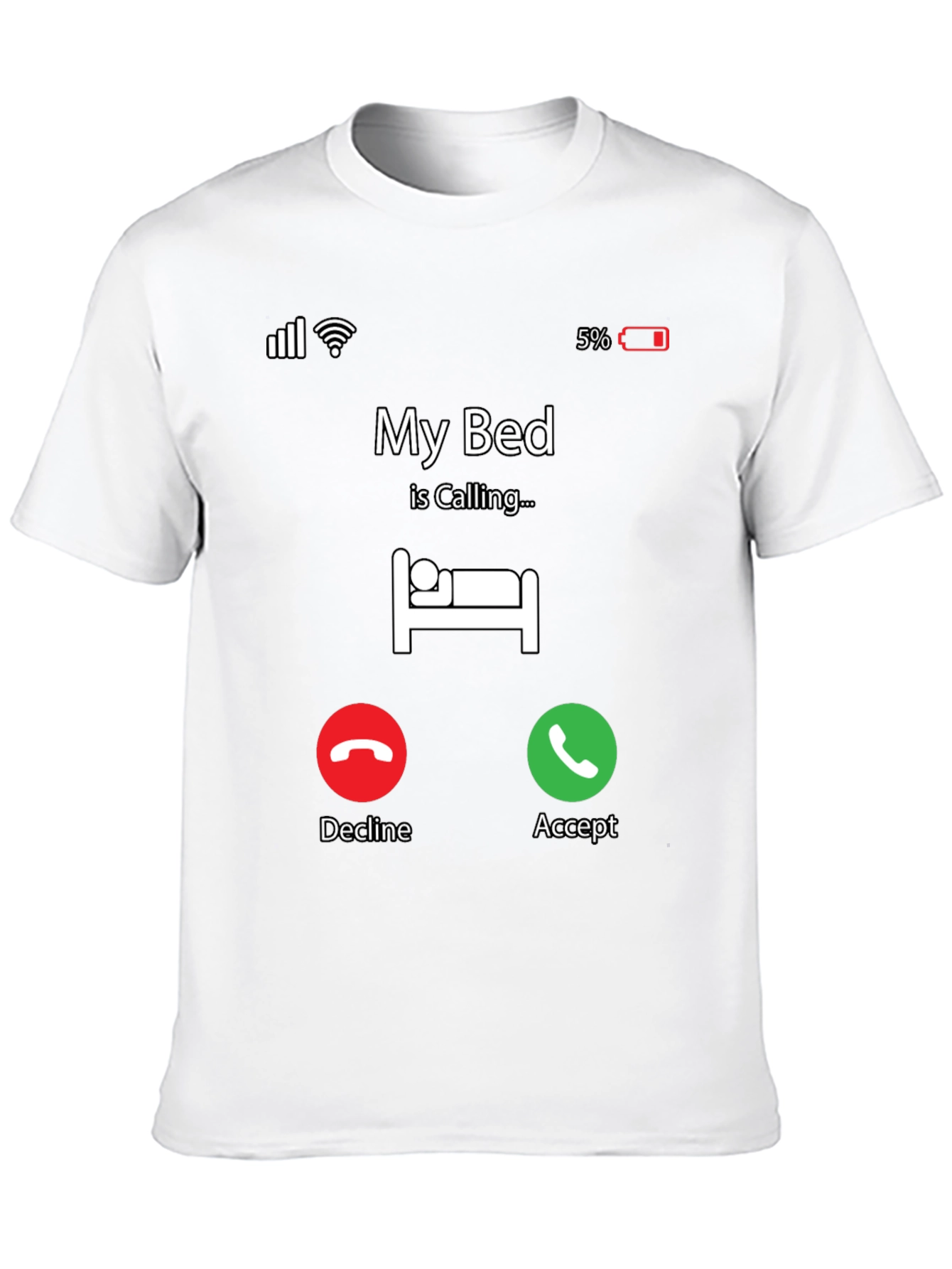 My Bed Is Calling T-Shirt - Funny Graphic Tee