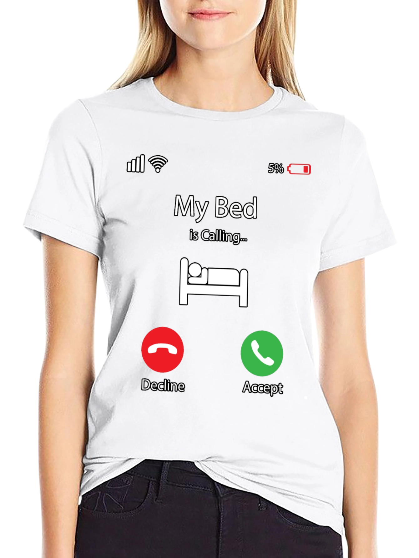 My Bed Is Calling T-Shirt - Funny Graphic Tee
