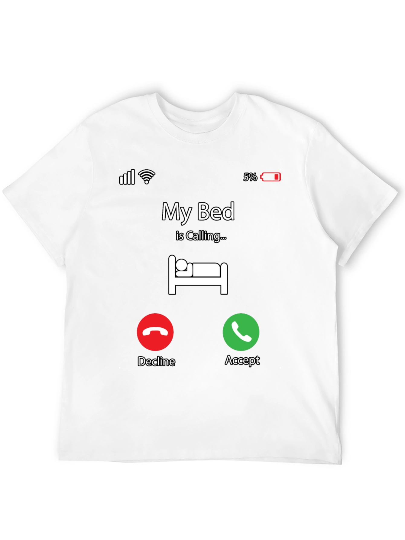 My Bed Is Calling T-Shirt - Funny Graphic Tee