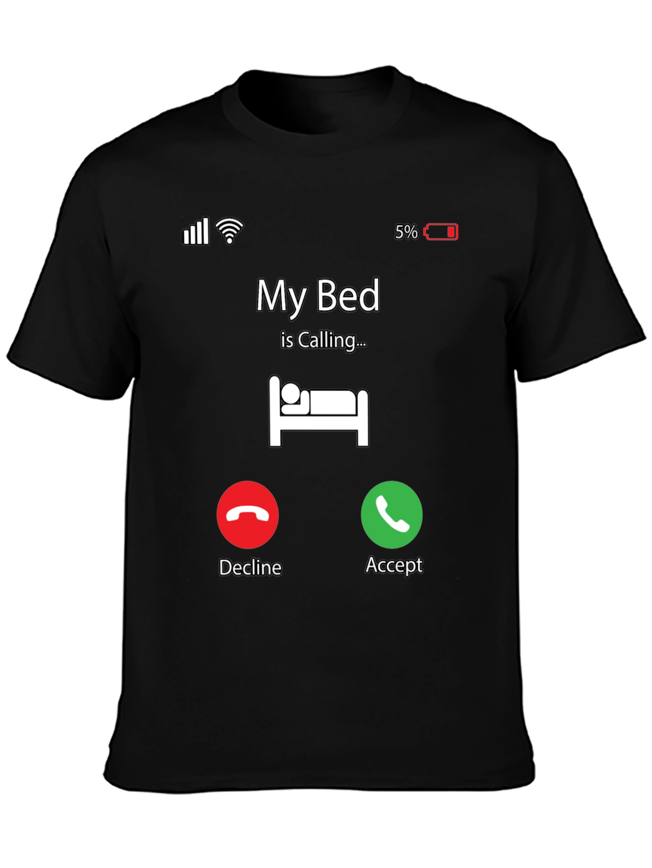 My Bed Is Calling T-Shirt - Funny Graphic Tee