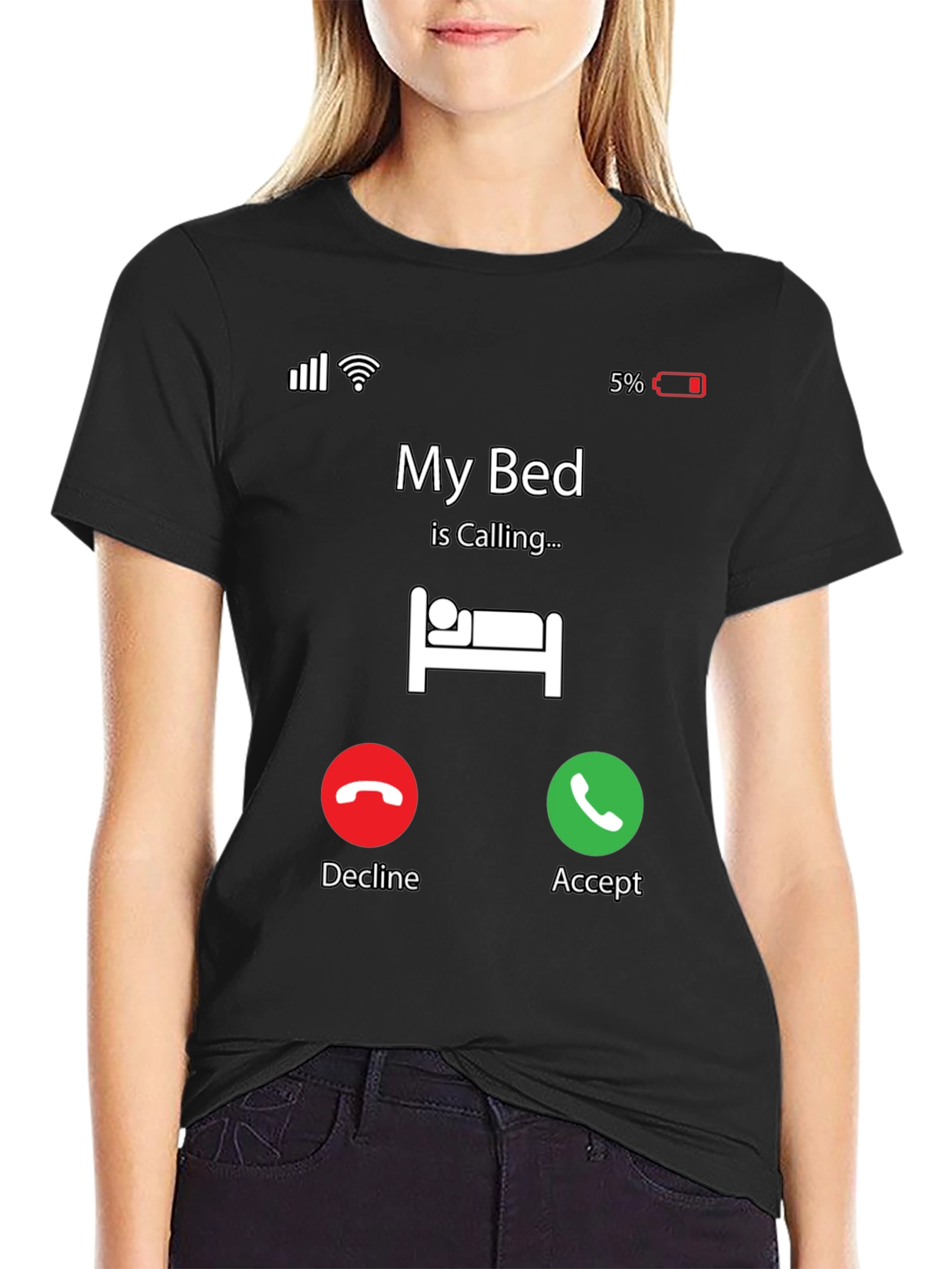 My Bed Is Calling T-Shirt - Funny Graphic Tee