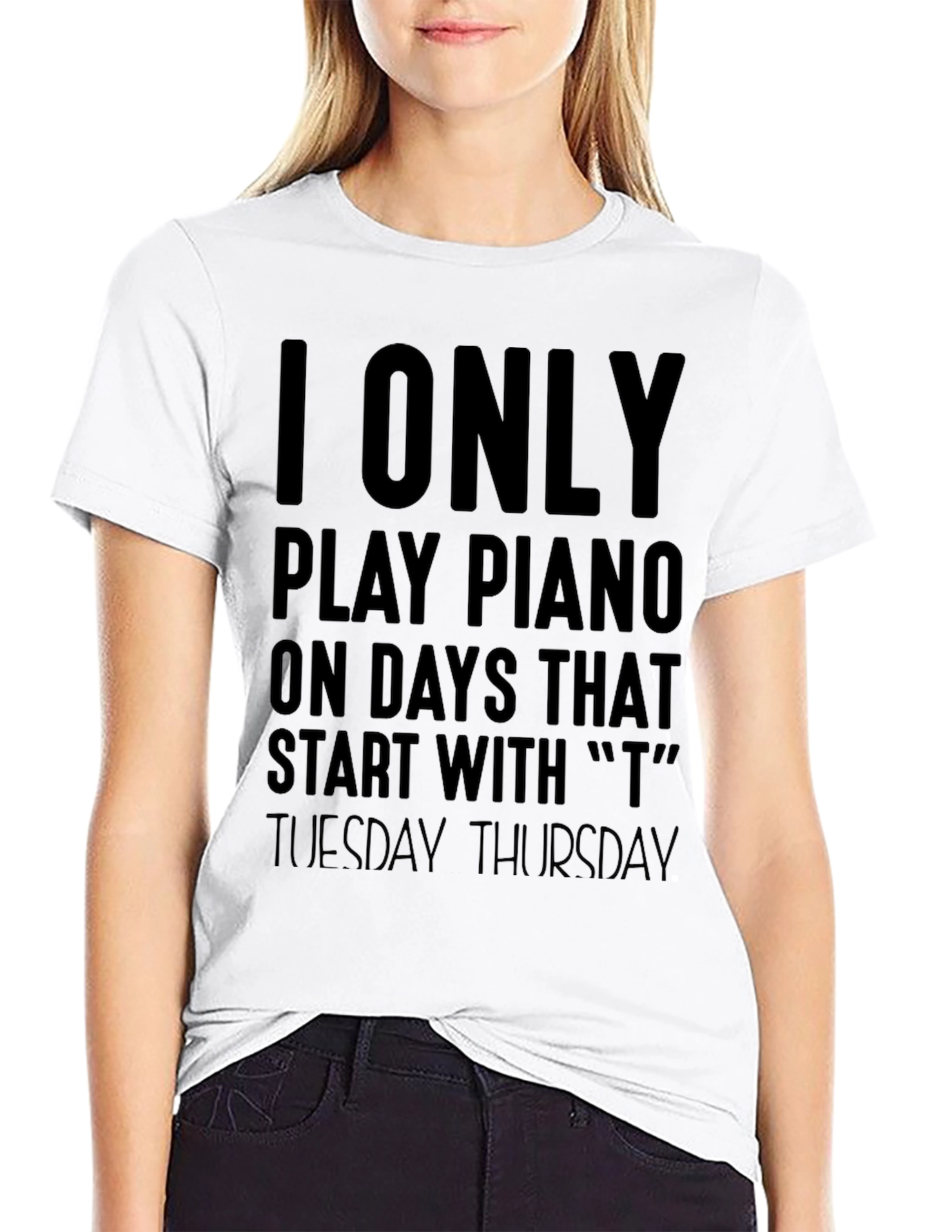 Piano Player T-Shirt - Tuesday Thursday Days