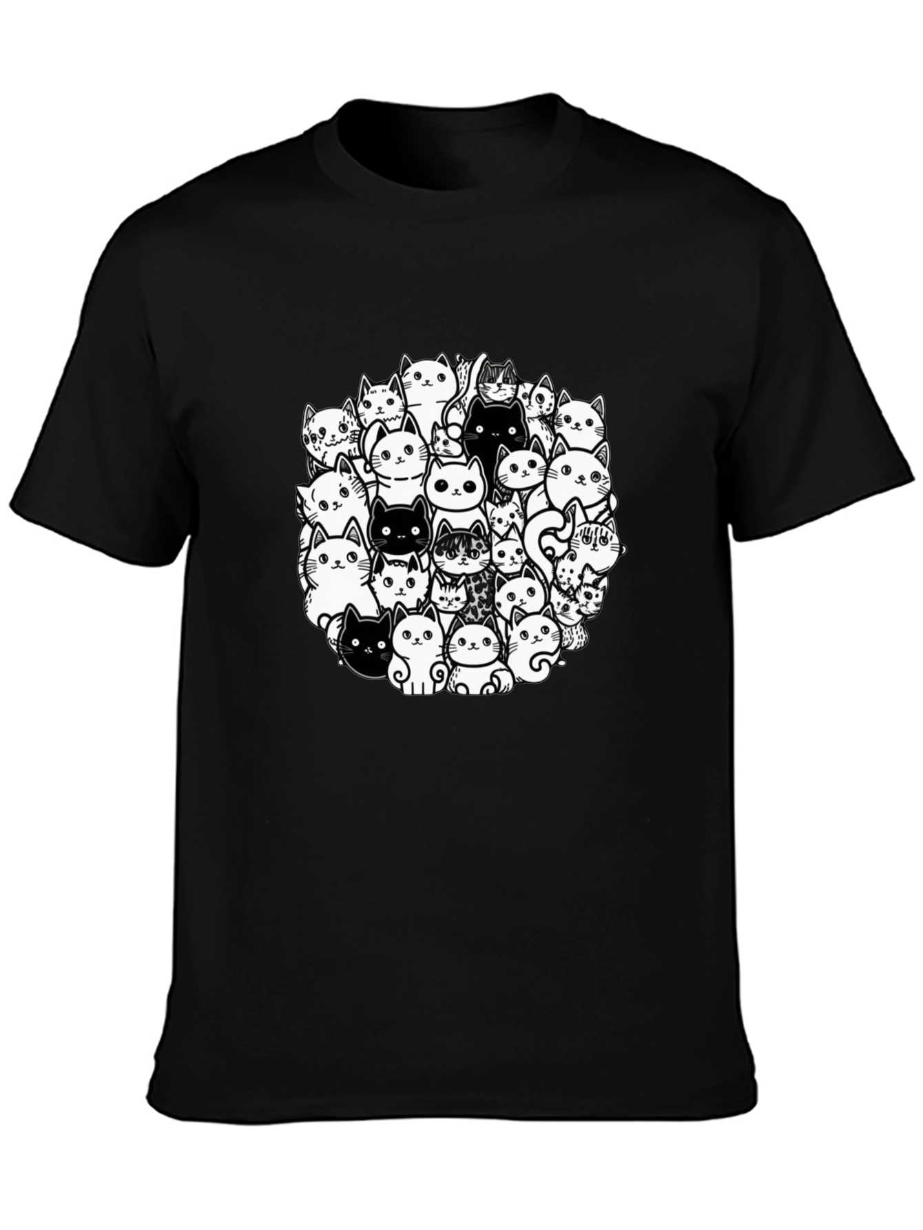 Cat Lover T-Shirt: Whimsical Feline Design