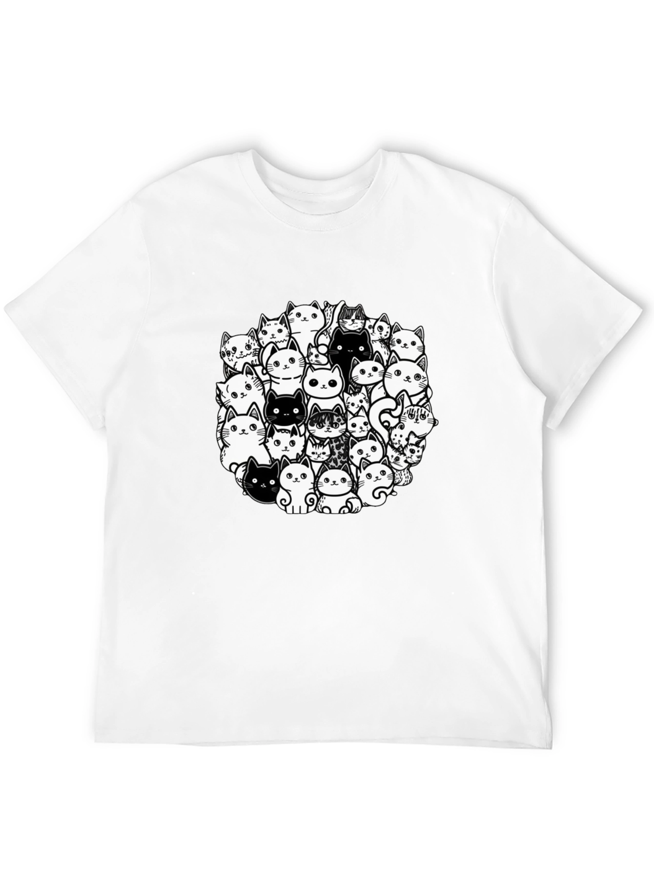 Cat Lover T-Shirt: Whimsical Feline Design