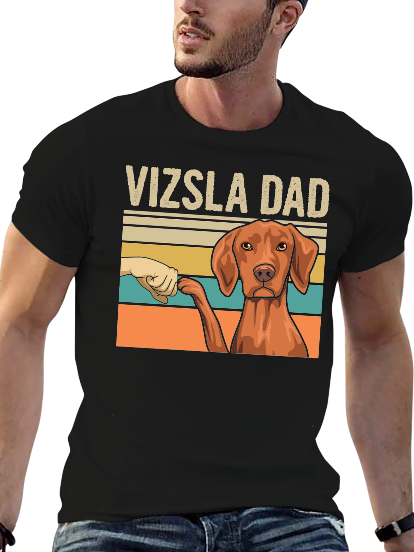 Vizsla Dad Graphic Tee - Dog Lover T-Shirt