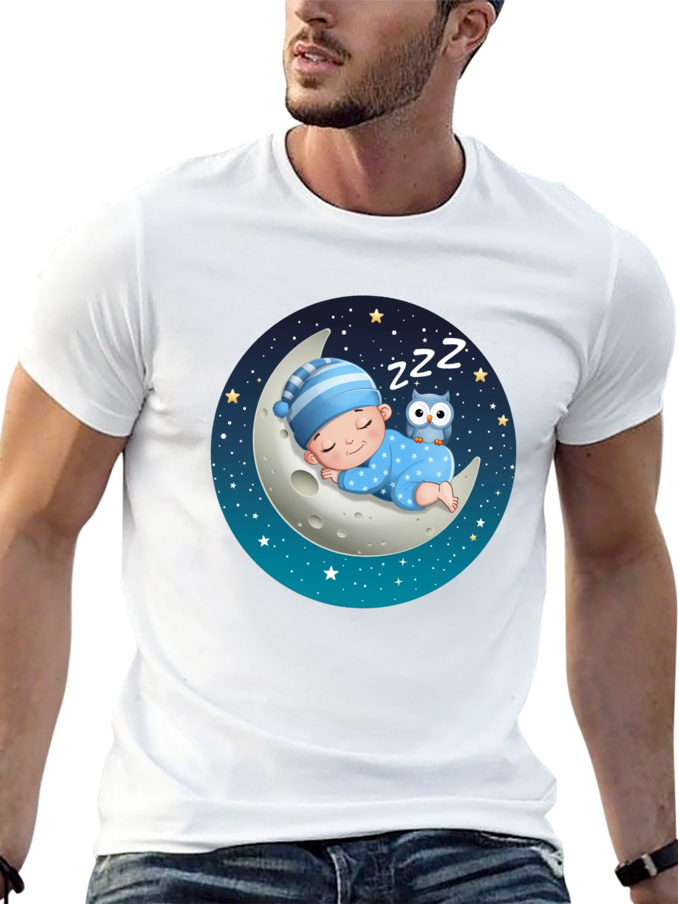 Dreamy Baby Moon Graphic T-Shirt