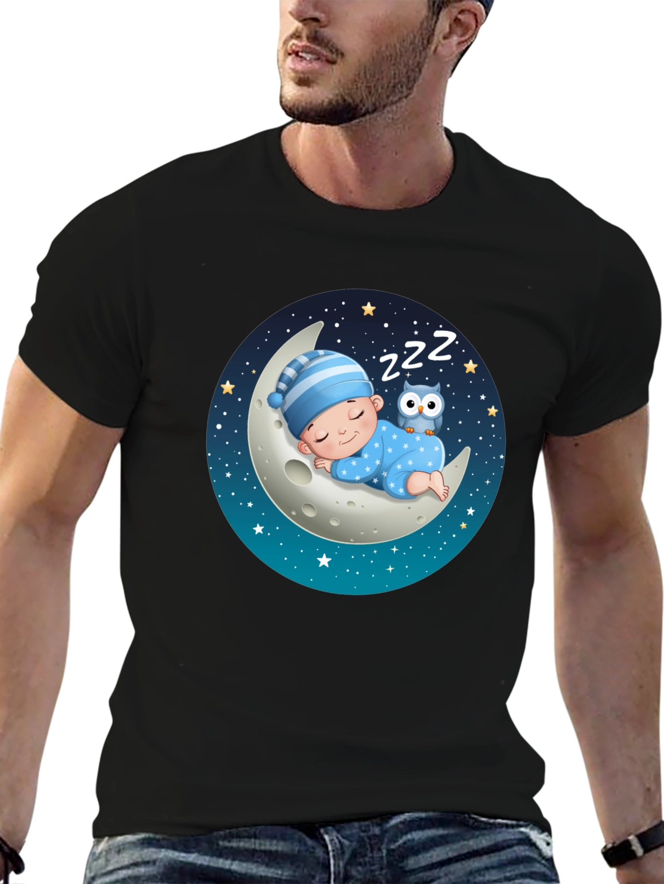 Dreamy Baby Moon Graphic T-Shirt