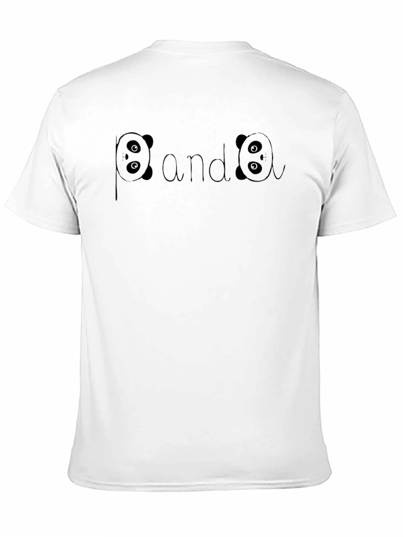 Panda Graphic T-Shirt - Black Crew Neck Tee