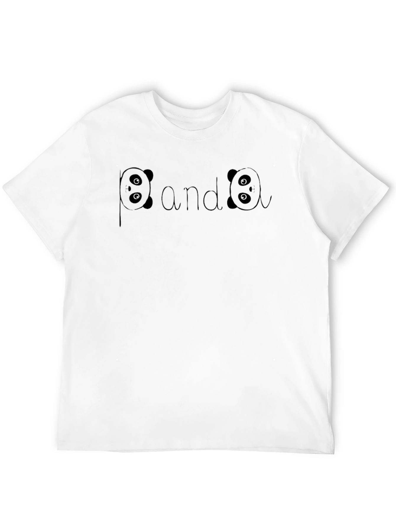 Panda Graphic T-Shirt - Black Crew Neck Tee