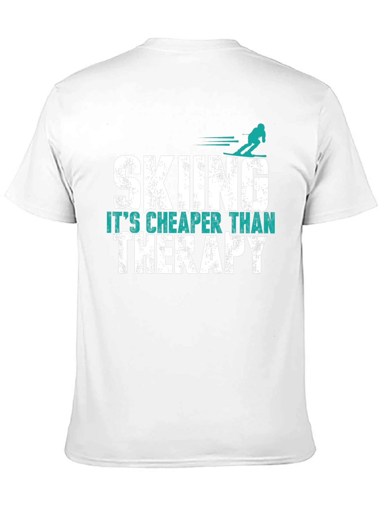Skiing is Cheaper Than Therapy Graphic Tee
