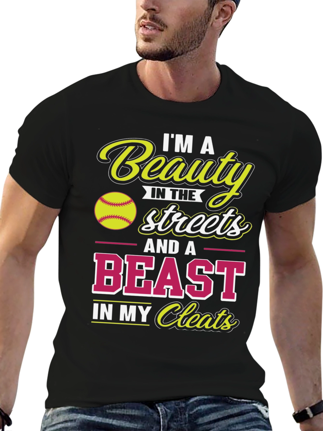 Beauty & Beast Softball T-Shirt
