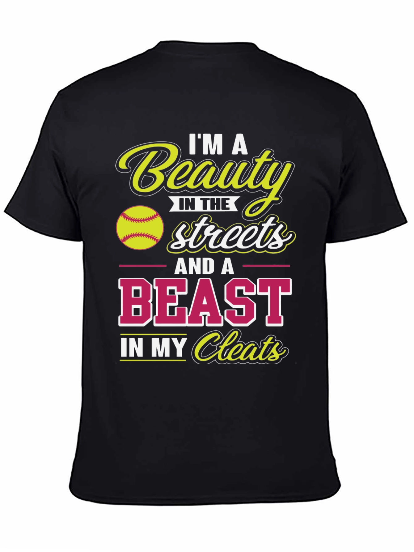 Beauty & Beast Softball T-Shirt