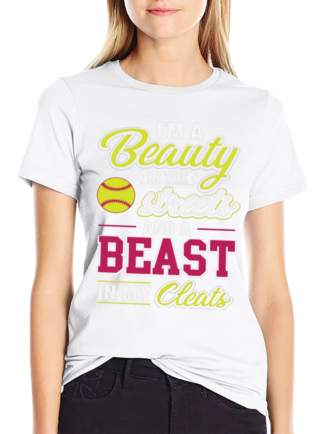 Beauty & Beast Softball T-Shirt